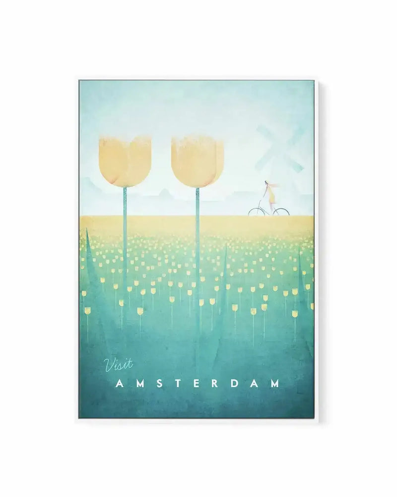 Amsterdam by Henry Rivers | Framed Canvas Art Print from Olive et Oriel where you can shop wallpaper and artworks online