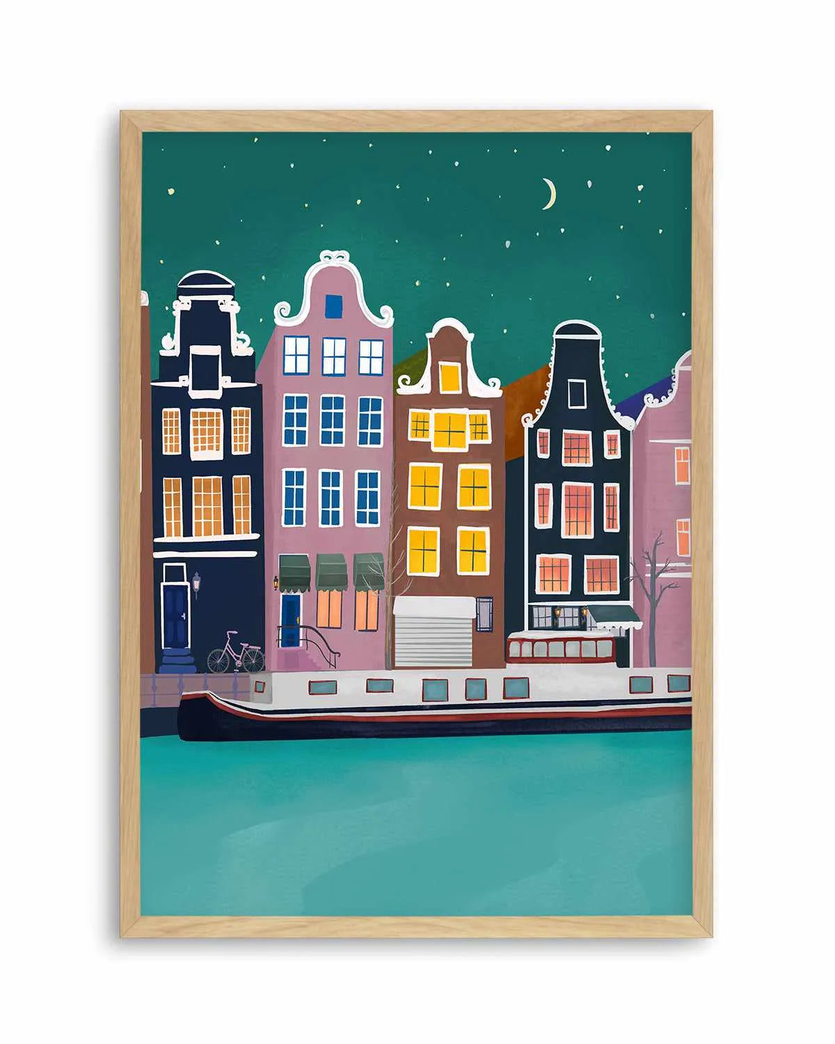 Amsterdam Nights by Petra Lizde Art Print from Olive et Oriel where you can shop wallpaper and artworks online