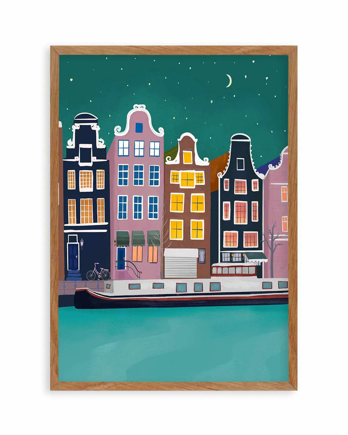 Amsterdam Nights by Petra Lizde Art Print from Olive et Oriel where you can shop wallpaper and artworks online