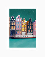Amsterdam Nights by Petra Lizde Art Print