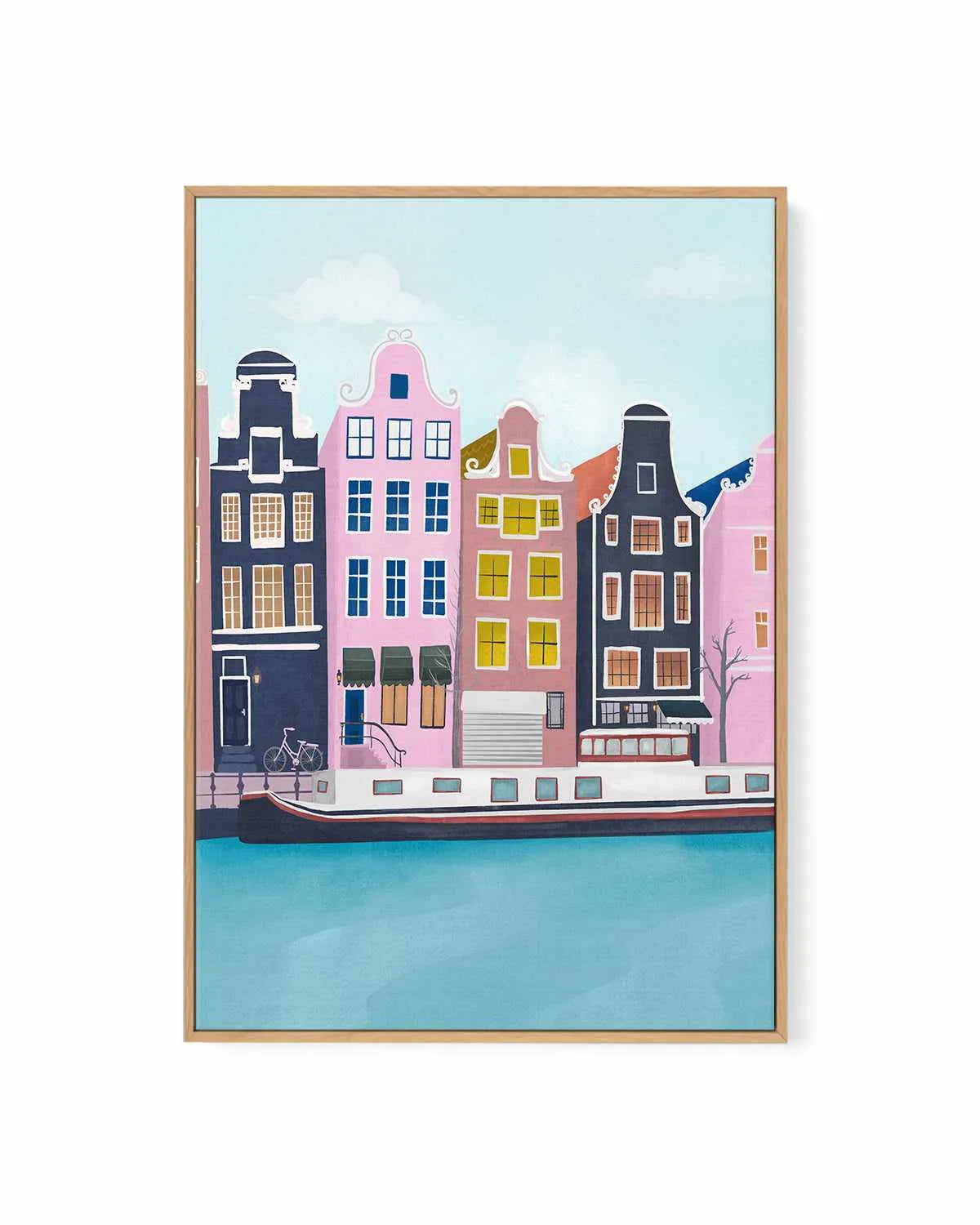 Amsterdam by Petra Lizde | Framed Canvas Art Print from Olive et Oriel where you can shop wallpaper and artworks online