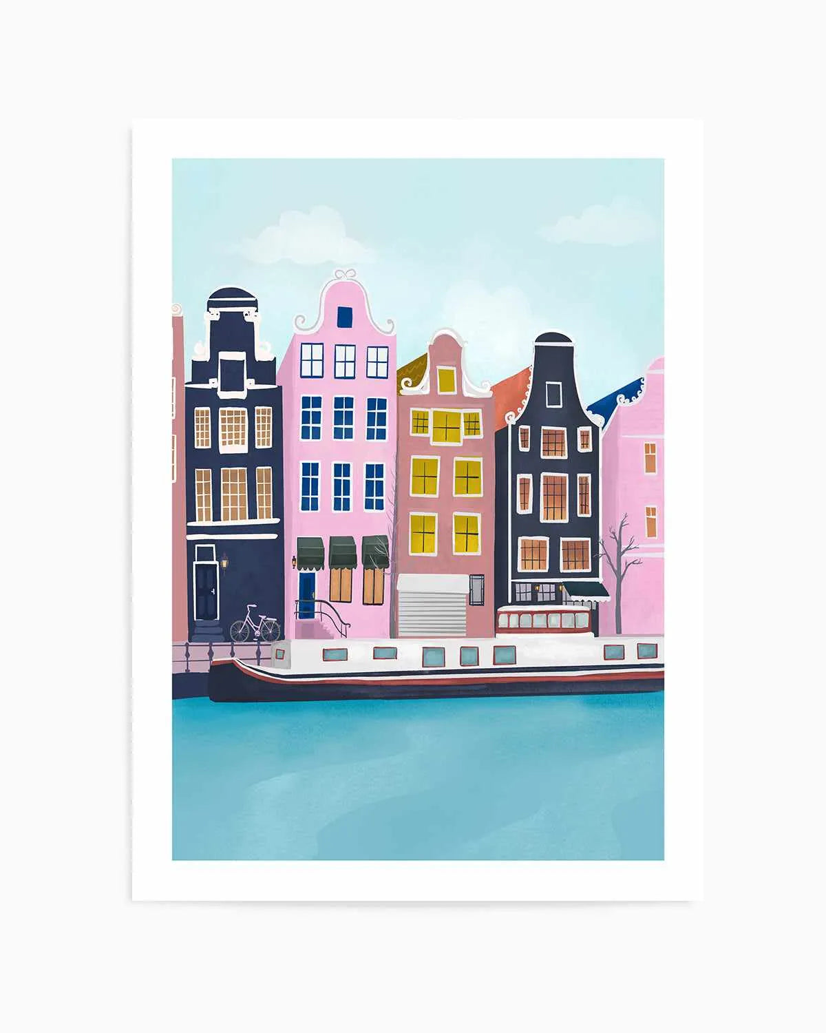 Amsterdam by Petra Lizde Art Print from Olive et Oriel where you can shop wallpaper and artworks online