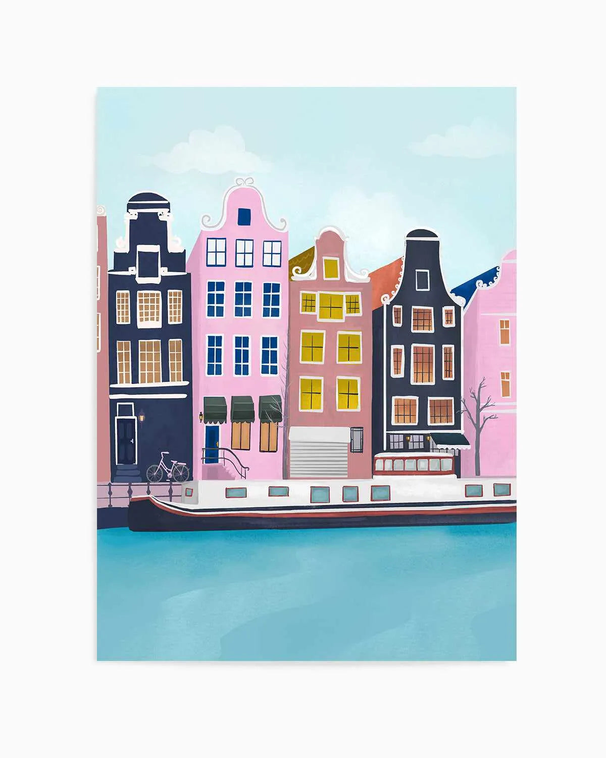 Amsterdam by Petra Lizde Art Print from Olive et Oriel where you can shop wallpaper and artworks online