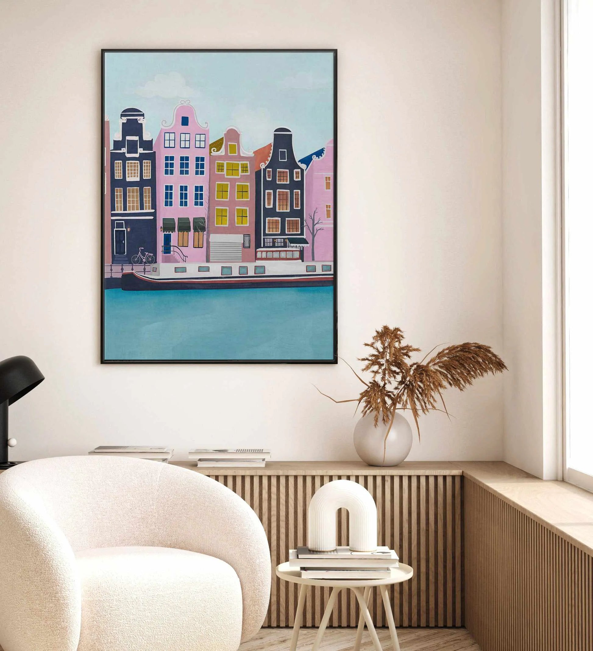Amsterdam by Petra Lizde | Framed Canvas Art Print from Olive et Oriel where you can shop wallpaper and artworks online