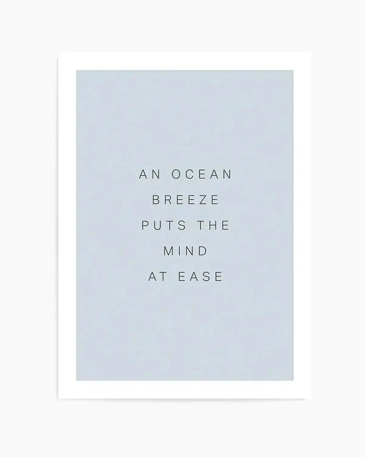 An Ocean Breeze Art Print from Olive et Oriel where you can shop wallpaper and artworks online