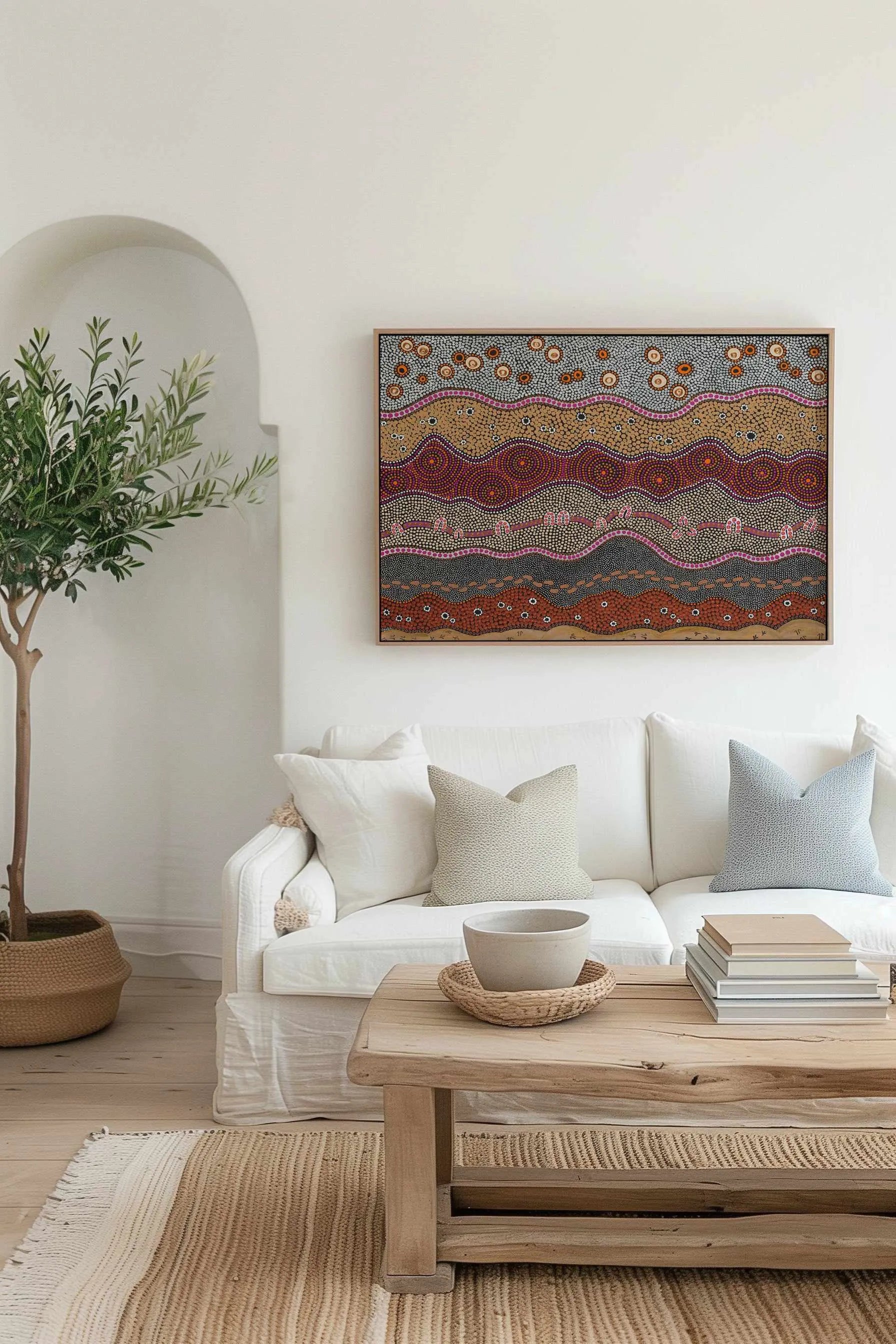 Ancestors in the Sky by Domica Hill | Framed Canvas Art Print from Olive et Oriel where you can shop wallpaper and artworks online