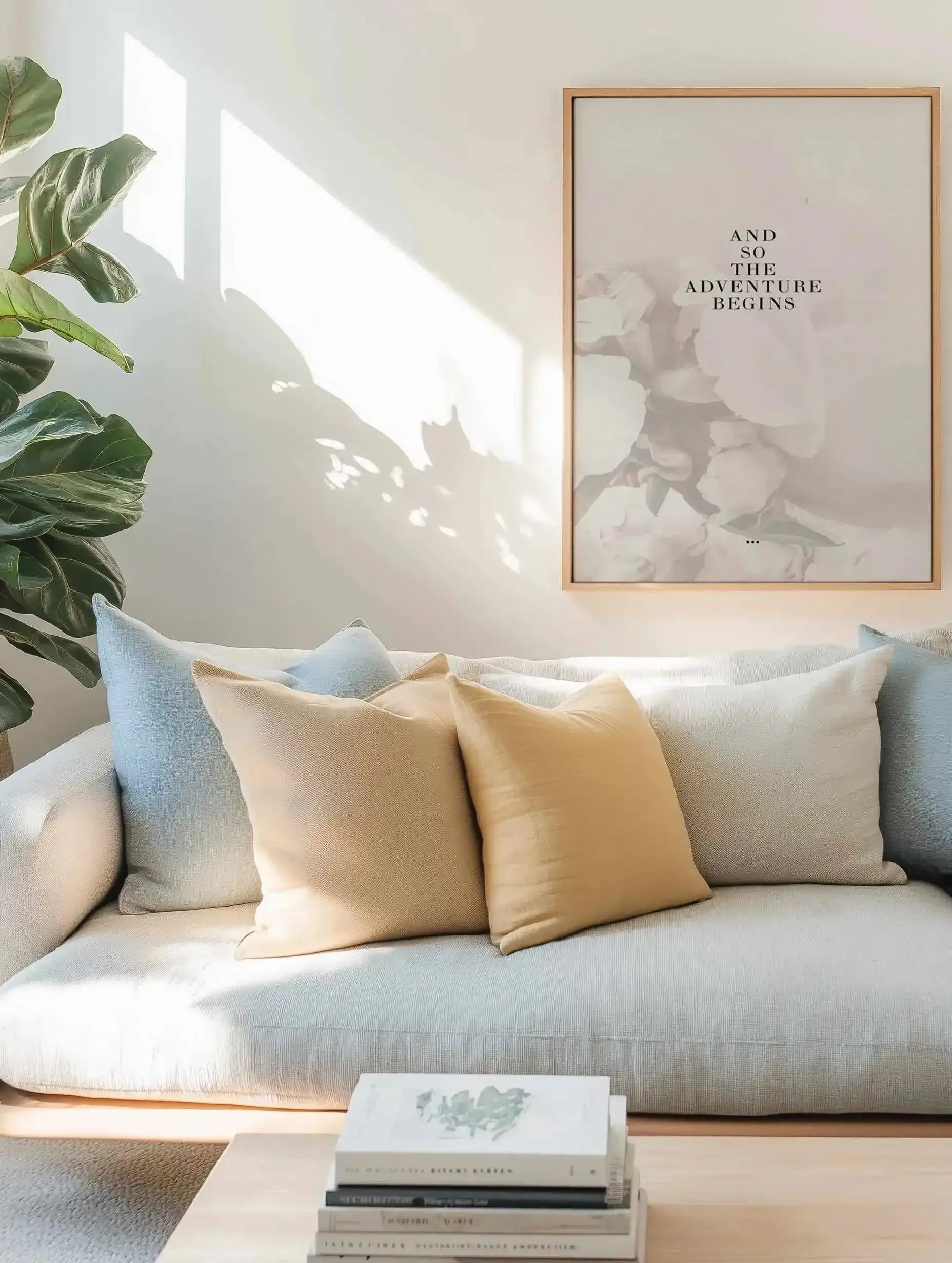 And So The Adventure Begins... | Framed Canvas Art Print from Olive et Oriel where you can shop wallpaper and artworks online