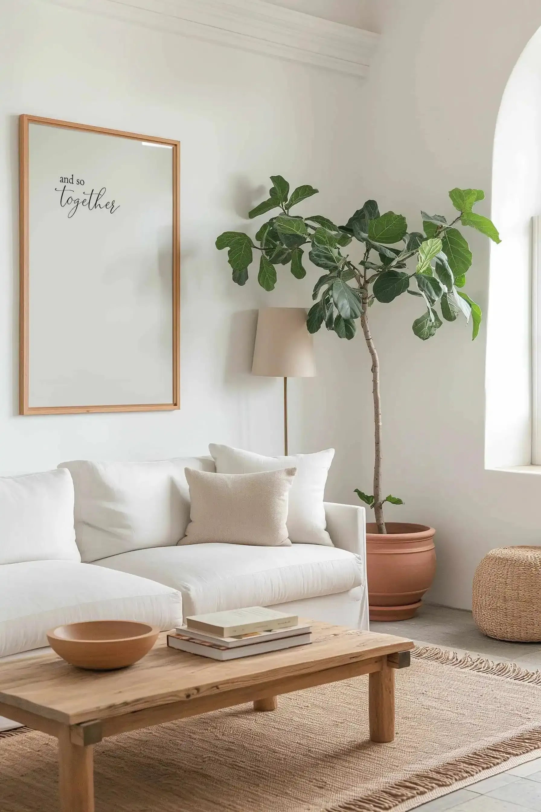 And So Together... Art Print from Olive et Oriel where you can shop wallpaper and artworks online