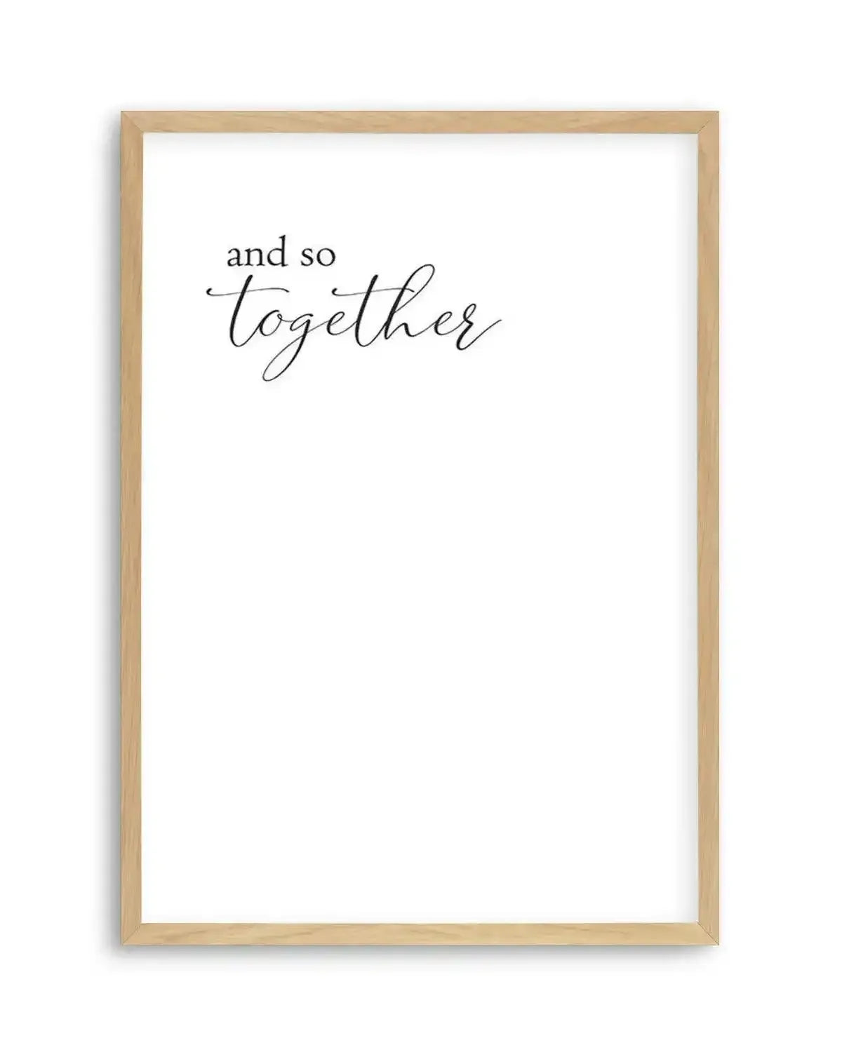 And So Together... Art Print from Olive et Oriel where you can shop wallpaper and artworks online