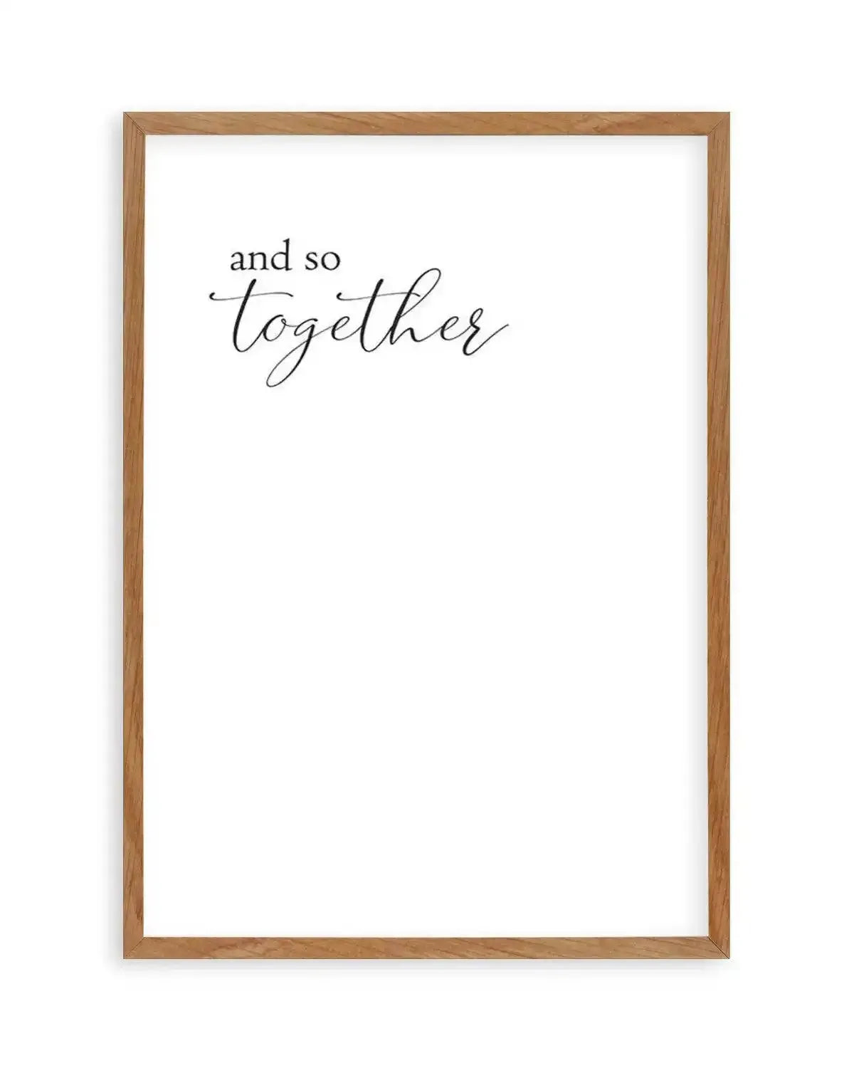 And So Together... Art Print from Olive et Oriel where you can shop wallpaper and artworks online