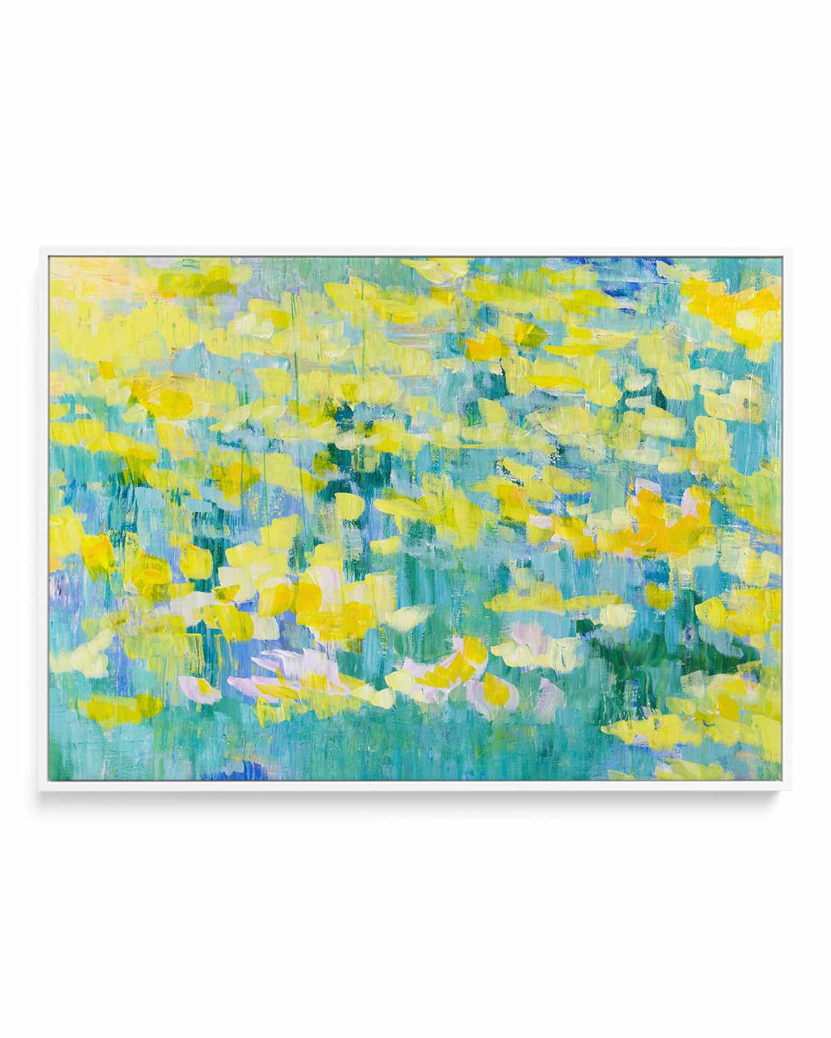 And They Were All Yellow by Tamara Gonda | Framed Canvas Art Print