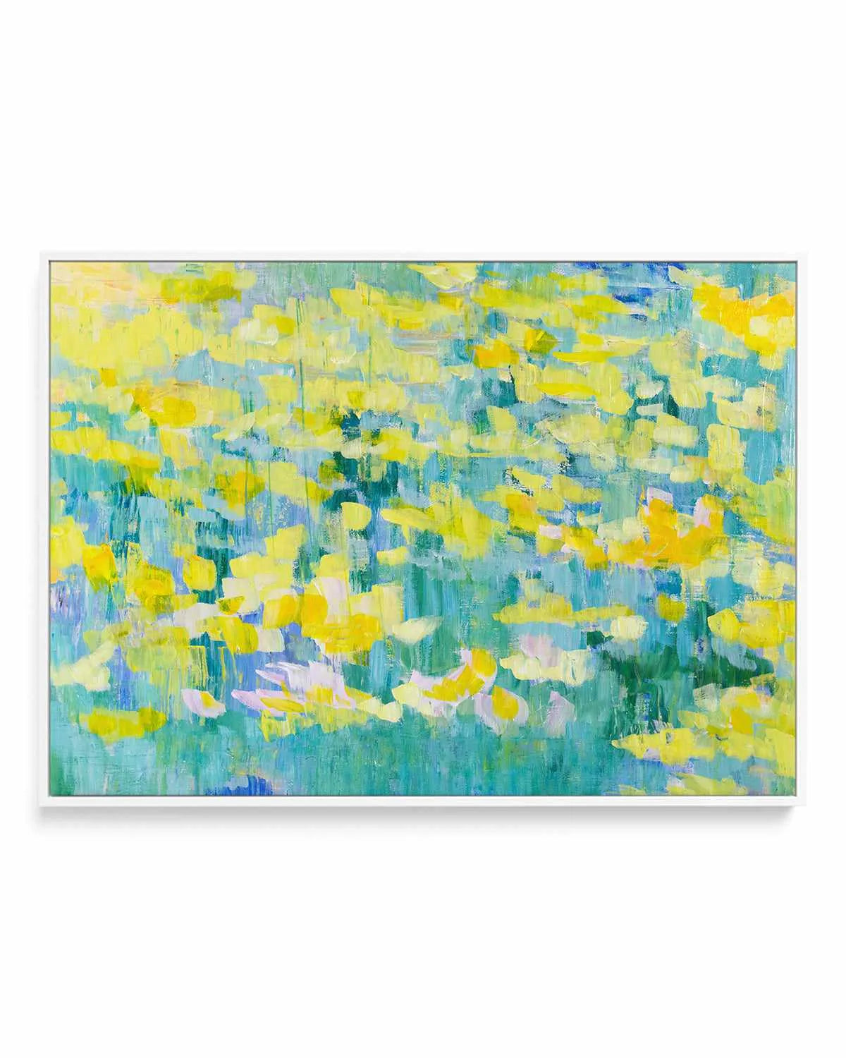 And They Were All Yellow by Tamara Gonda | Framed Canvas Art Print from Olive et Oriel where you can shop wallpaper and artworks online