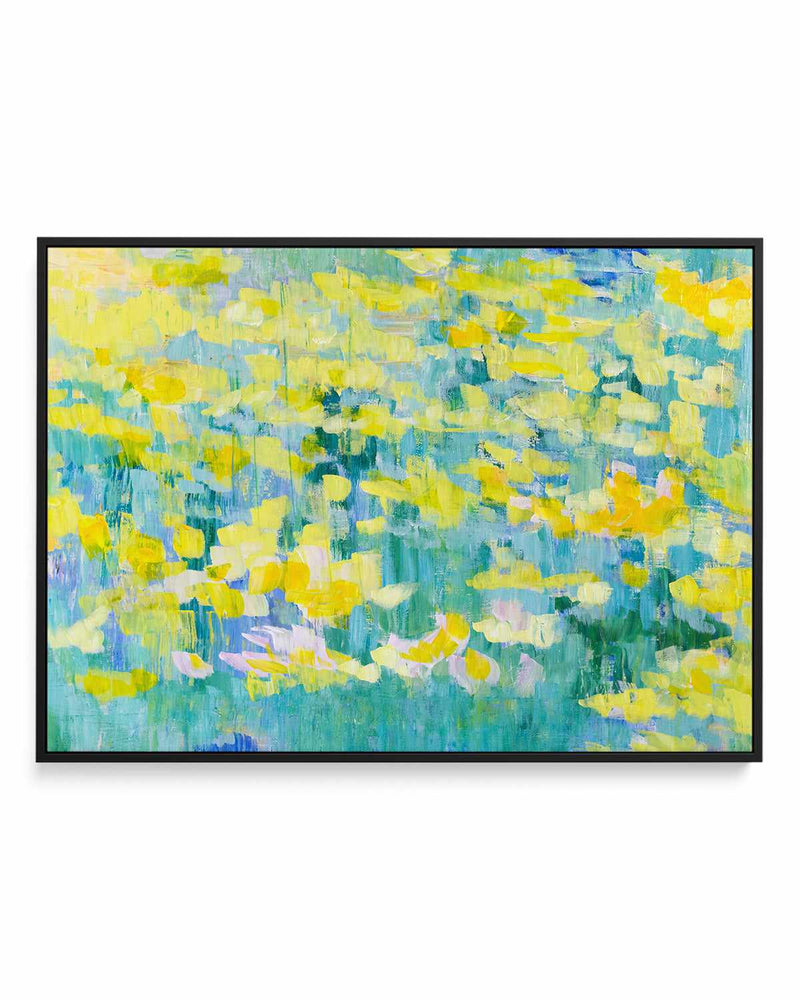 And They Were All Yellow by Tamara Gonda | Framed Canvas Art Print