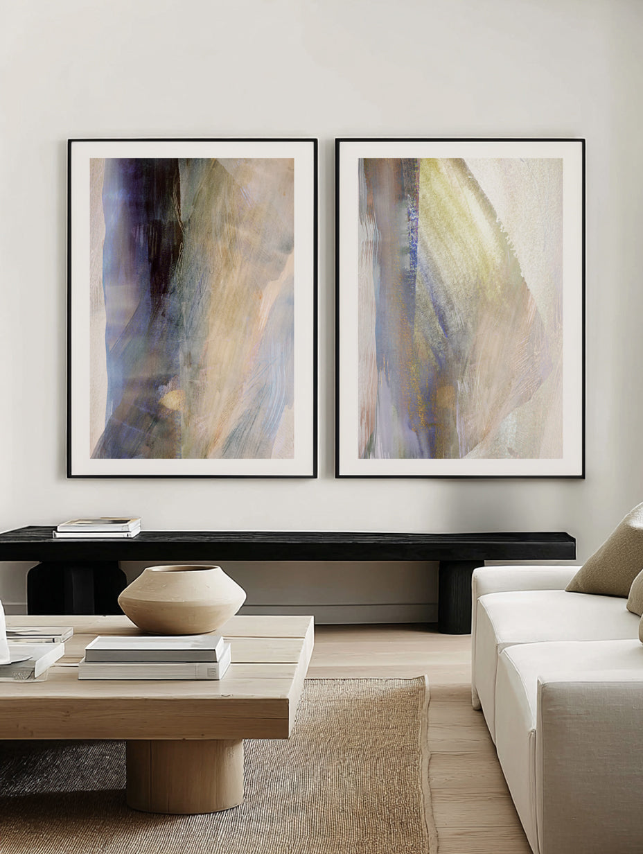 Angel Kiss 1 & 2 by Hope Bainbridge Art Print Set of 2 | Matching Wall Art