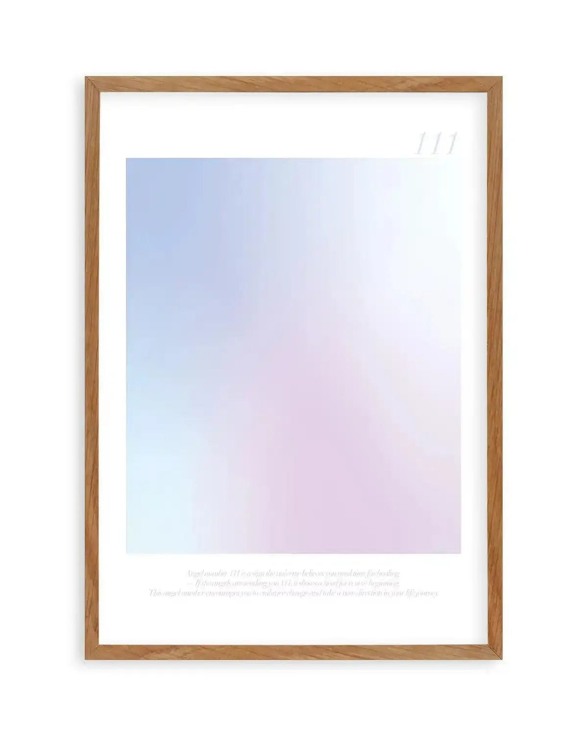 Angel Number 111 Art Print-PRINT-Olive et Oriel-Olive et Oriel-50x70 cm | 19.6" x 27.5"-Walnut-With White Border-Buy-Australian-Art-Prints-Online-with-Olive-et-Oriel-Your-Artwork-Specialists-Austrailia-Decorate-With-Coastal-Photo-Wall-Art-Prints-From-Our-Beach-House-Artwork-Collection-Fine-Poster-and-Framed-Artwork