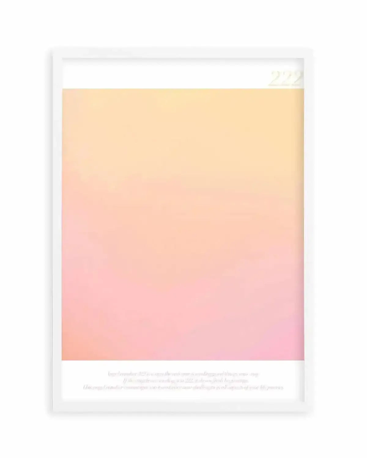 Angel Number 222 Art Print from Olive et Oriel where you can shop wallpaper and artworks online