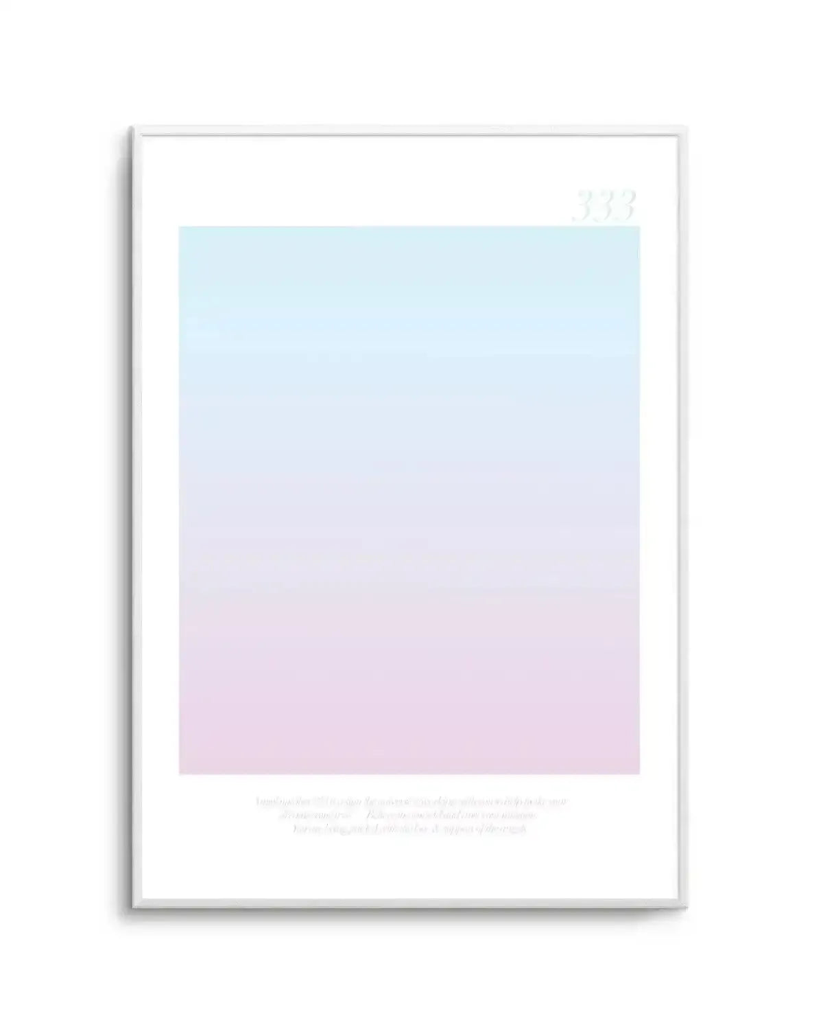 Angel Number 333 Art Print-PRINT-Olive et Oriel-Olive et Oriel-A4 | 8.3" x 11.7" | 21 x 29.7cm-Unframed Art Print-With White Border-Buy-Australian-Art-Prints-Online-with-Olive-et-Oriel-Your-Artwork-Specialists-Austrailia-Decorate-With-Coastal-Photo-Wall-Art-Prints-From-Our-Beach-House-Artwork-Collection-Fine-Poster-and-Framed-Artwork