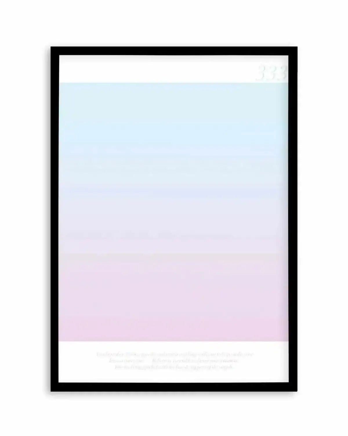 Angel Number 333 Art Print from Olive et Oriel where you can shop wallpaper and artworks online