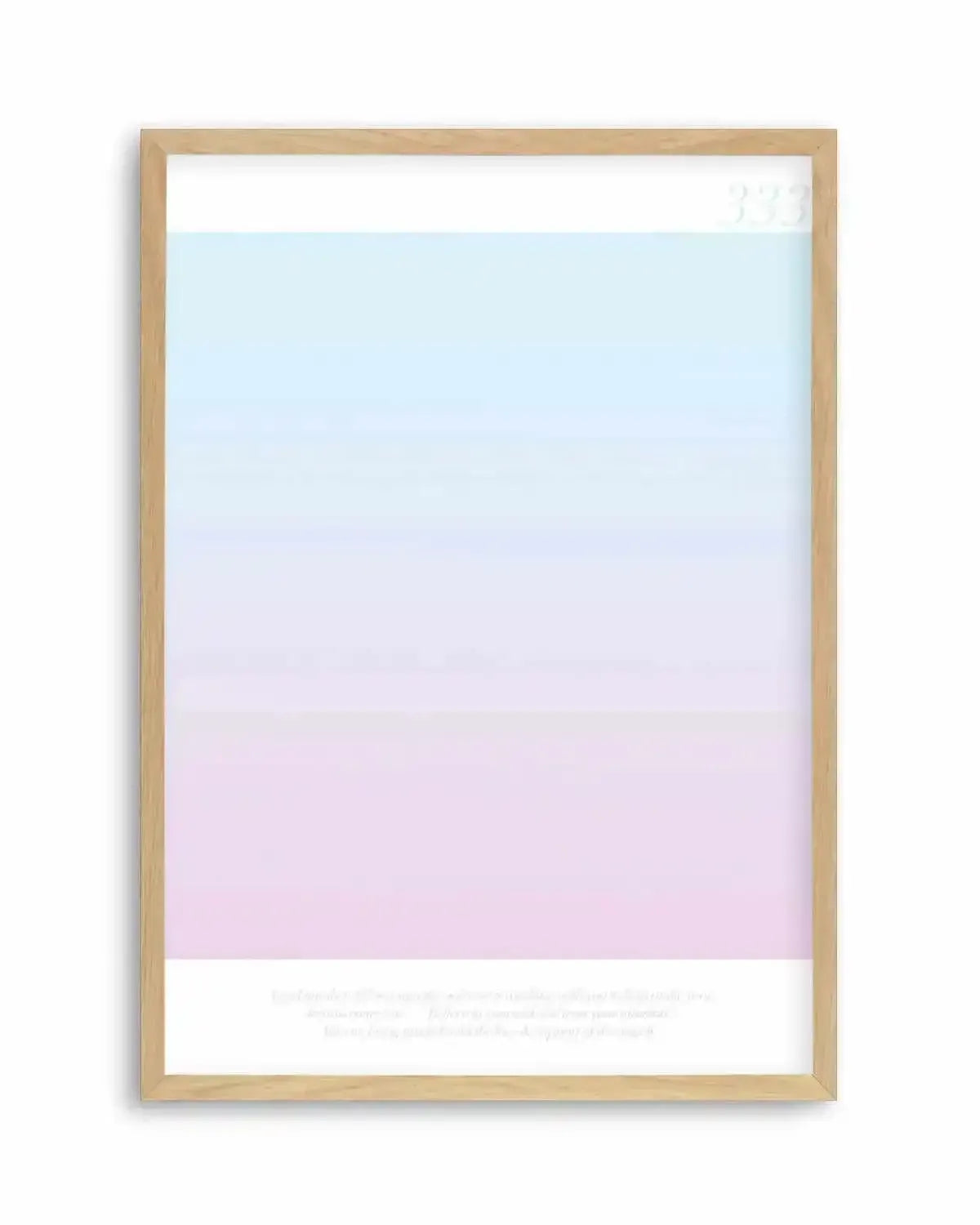 Angel Number 333 Art Print from Olive et Oriel where you can shop wallpaper and artworks online