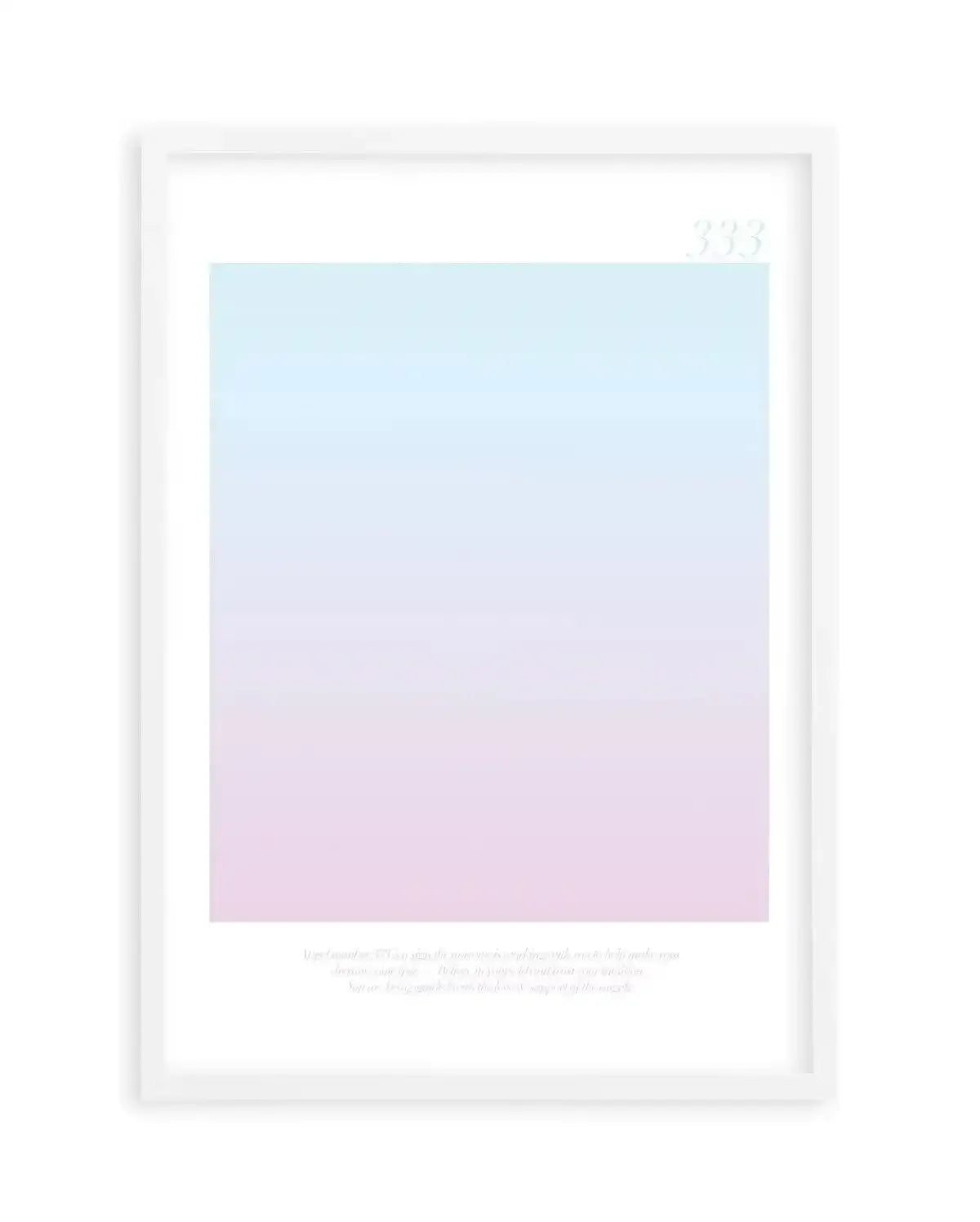 Angel Number 333 Art Print-PRINT-Olive et Oriel-Olive et Oriel-A4 | 8.3" x 11.7" | 21 x 29.7cm-White-With White Border-Buy-Australian-Art-Prints-Online-with-Olive-et-Oriel-Your-Artwork-Specialists-Austrailia-Decorate-With-Coastal-Photo-Wall-Art-Prints-From-Our-Beach-House-Artwork-Collection-Fine-Poster-and-Framed-Artwork