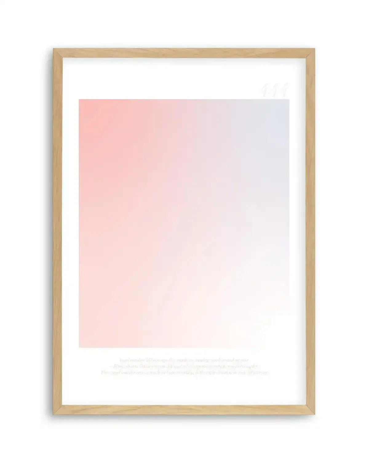 Angel Number 444 Art Print-PRINT-Olive et Oriel-Olive et Oriel-A4 | 8.3" x 11.7" | 21 x 29.7cm-Oak-With White Border-Buy-Australian-Art-Prints-Online-with-Olive-et-Oriel-Your-Artwork-Specialists-Austrailia-Decorate-With-Coastal-Photo-Wall-Art-Prints-From-Our-Beach-House-Artwork-Collection-Fine-Poster-and-Framed-Artwork