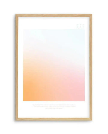 Angel Number 555 Art Print-PRINT-Olive et Oriel-Olive et Oriel-A4 | 8.3" x 11.7" | 21 x 29.7cm-Oak-With White Border-Buy-Australian-Art-Prints-Online-with-Olive-et-Oriel-Your-Artwork-Specialists-Austrailia-Decorate-With-Coastal-Photo-Wall-Art-Prints-From-Our-Beach-House-Artwork-Collection-Fine-Poster-and-Framed-Artwork
