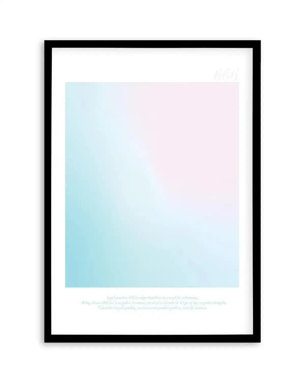 Angel Number 666 Art Print-PRINT-Olive et Oriel-Olive et Oriel-A4 | 8.3" x 11.7" | 21 x 29.7cm-Black-With White Border-Buy-Australian-Art-Prints-Online-with-Olive-et-Oriel-Your-Artwork-Specialists-Austrailia-Decorate-With-Coastal-Photo-Wall-Art-Prints-From-Our-Beach-House-Artwork-Collection-Fine-Poster-and-Framed-Artwork