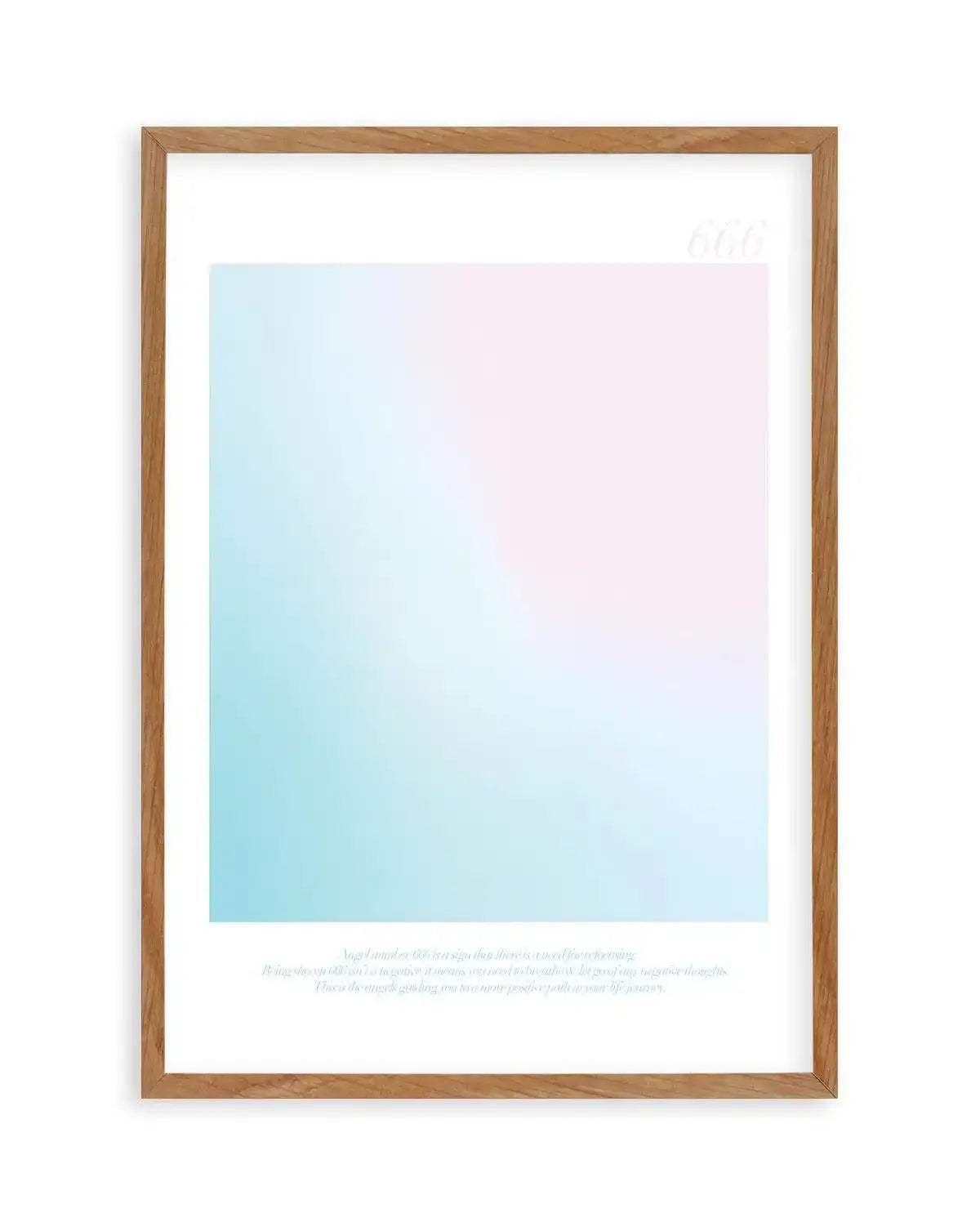 Angel Number 666 Art Print-PRINT-Olive et Oriel-Olive et Oriel-50x70 cm | 19.6" x 27.5"-Walnut-With White Border-Buy-Australian-Art-Prints-Online-with-Olive-et-Oriel-Your-Artwork-Specialists-Austrailia-Decorate-With-Coastal-Photo-Wall-Art-Prints-From-Our-Beach-House-Artwork-Collection-Fine-Poster-and-Framed-Artwork