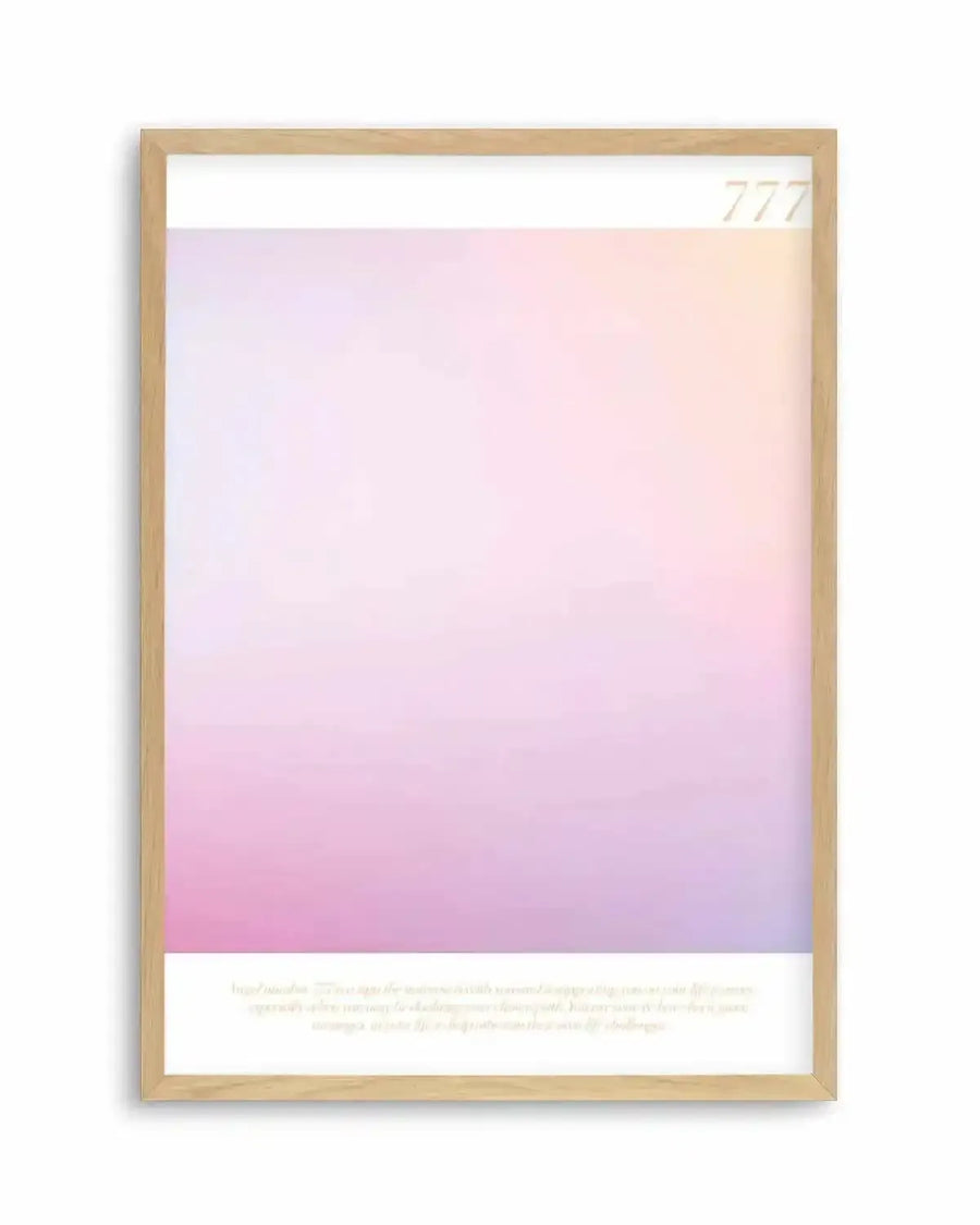 Angel Number 777 Art Print from Olive et Oriel where you can shop wallpaper and artworks online