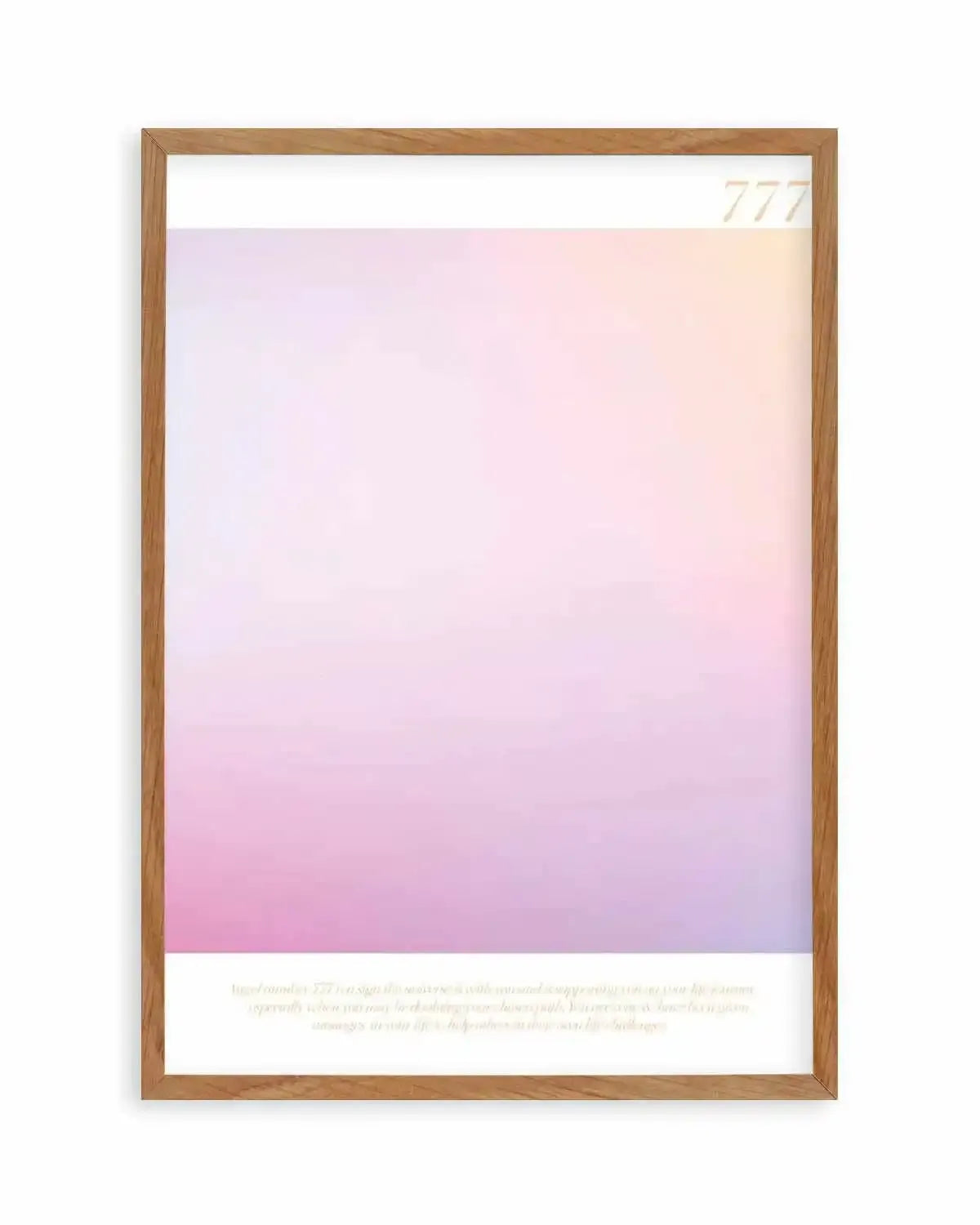 Angel Number 777 Art Print from Olive et Oriel where you can shop wallpaper and artworks online