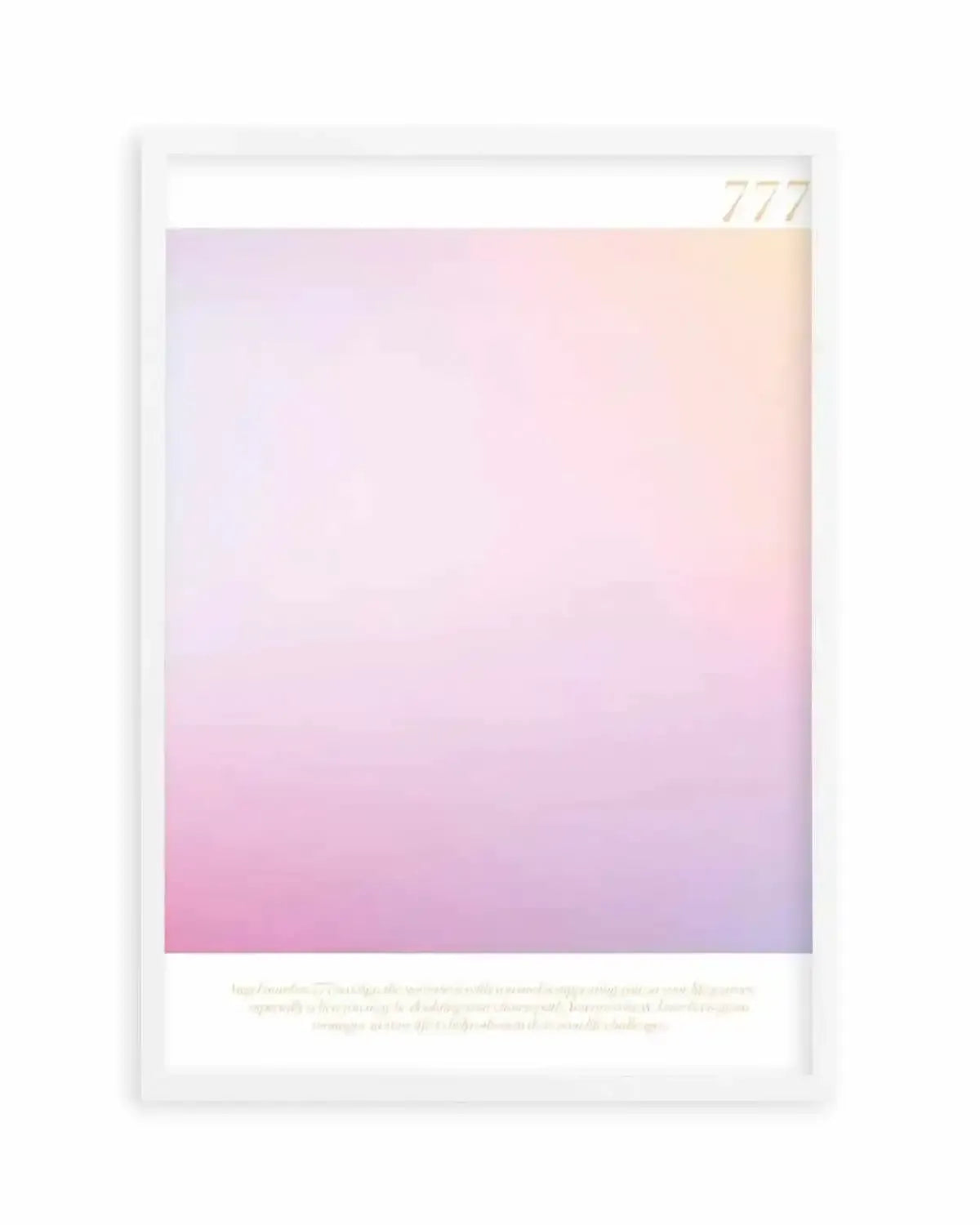 Angel Number 777 Art Print from Olive et Oriel where you can shop wallpaper and artworks online