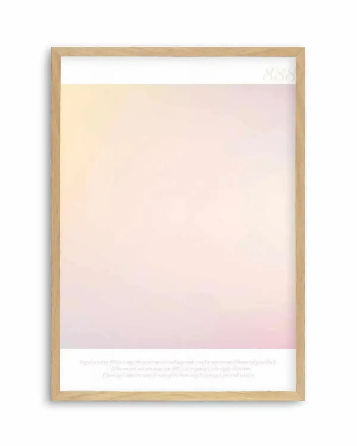 Angel Number 888 Art Print from Olive et Oriel where you can shop wallpaper and artworks online