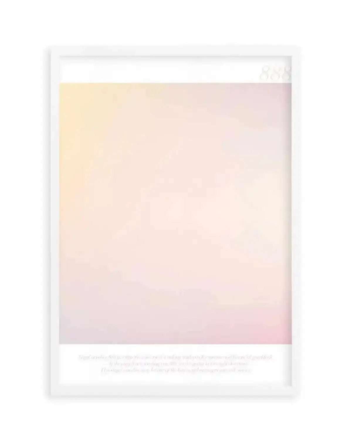 Angel Number 888 Art Print from Olive et Oriel where you can shop wallpaper and artworks online