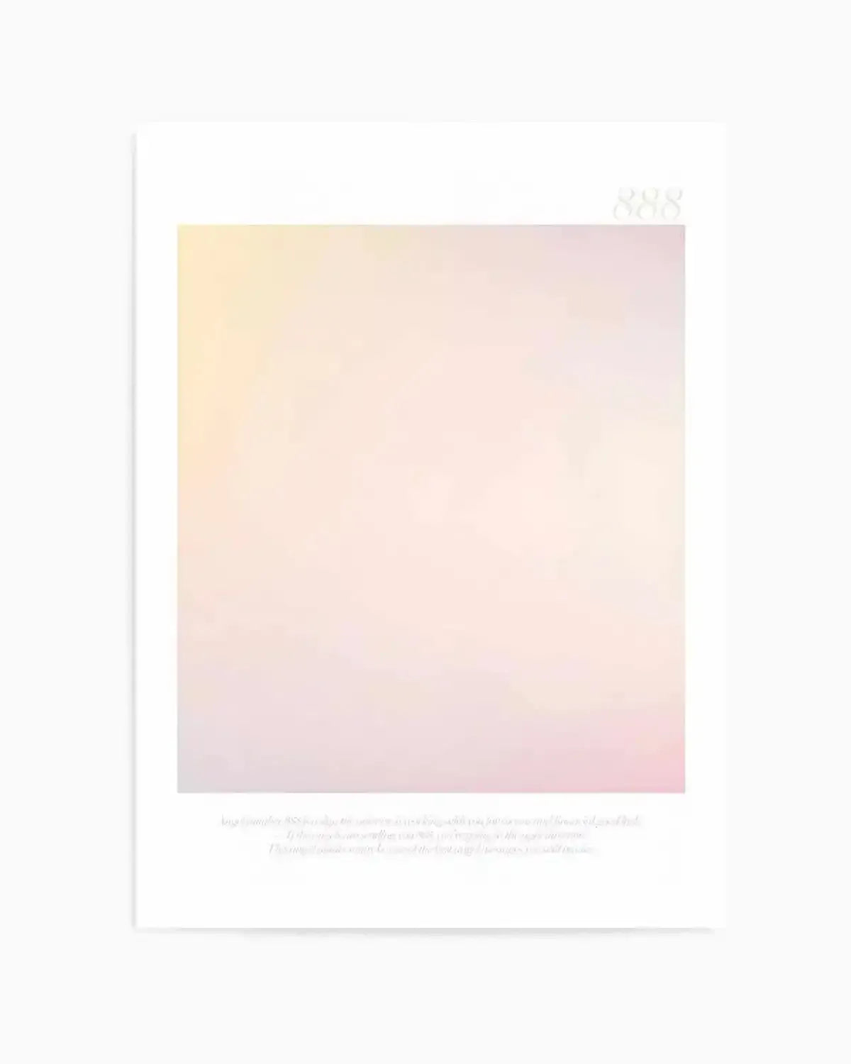 Angel Number 888 Art Print from Olive et Oriel where you can shop wallpaper and artworks online