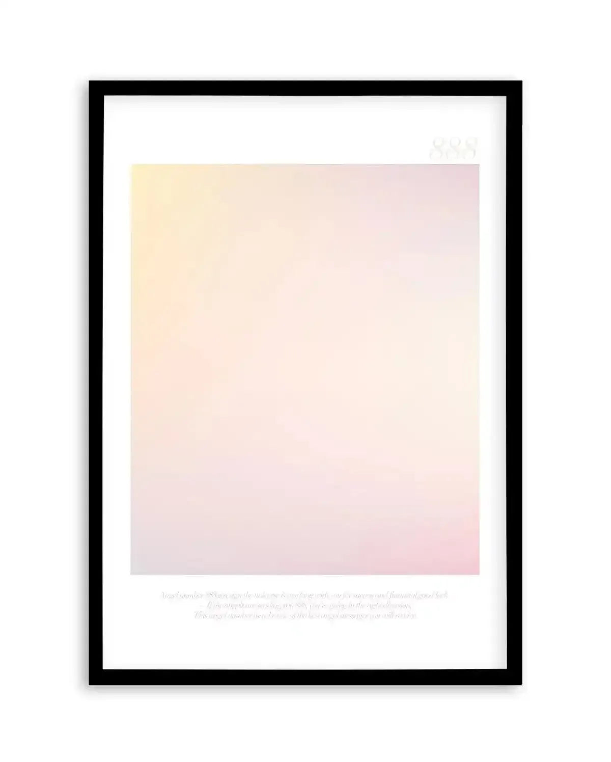 Angel Number 888 Art Print-PRINT-Olive et Oriel-Olive et Oriel-A4 | 8.3" x 11.7" | 21 x 29.7cm-Black-With White Border-Buy-Australian-Art-Prints-Online-with-Olive-et-Oriel-Your-Artwork-Specialists-Austrailia-Decorate-With-Coastal-Photo-Wall-Art-Prints-From-Our-Beach-House-Artwork-Collection-Fine-Poster-and-Framed-Artwork