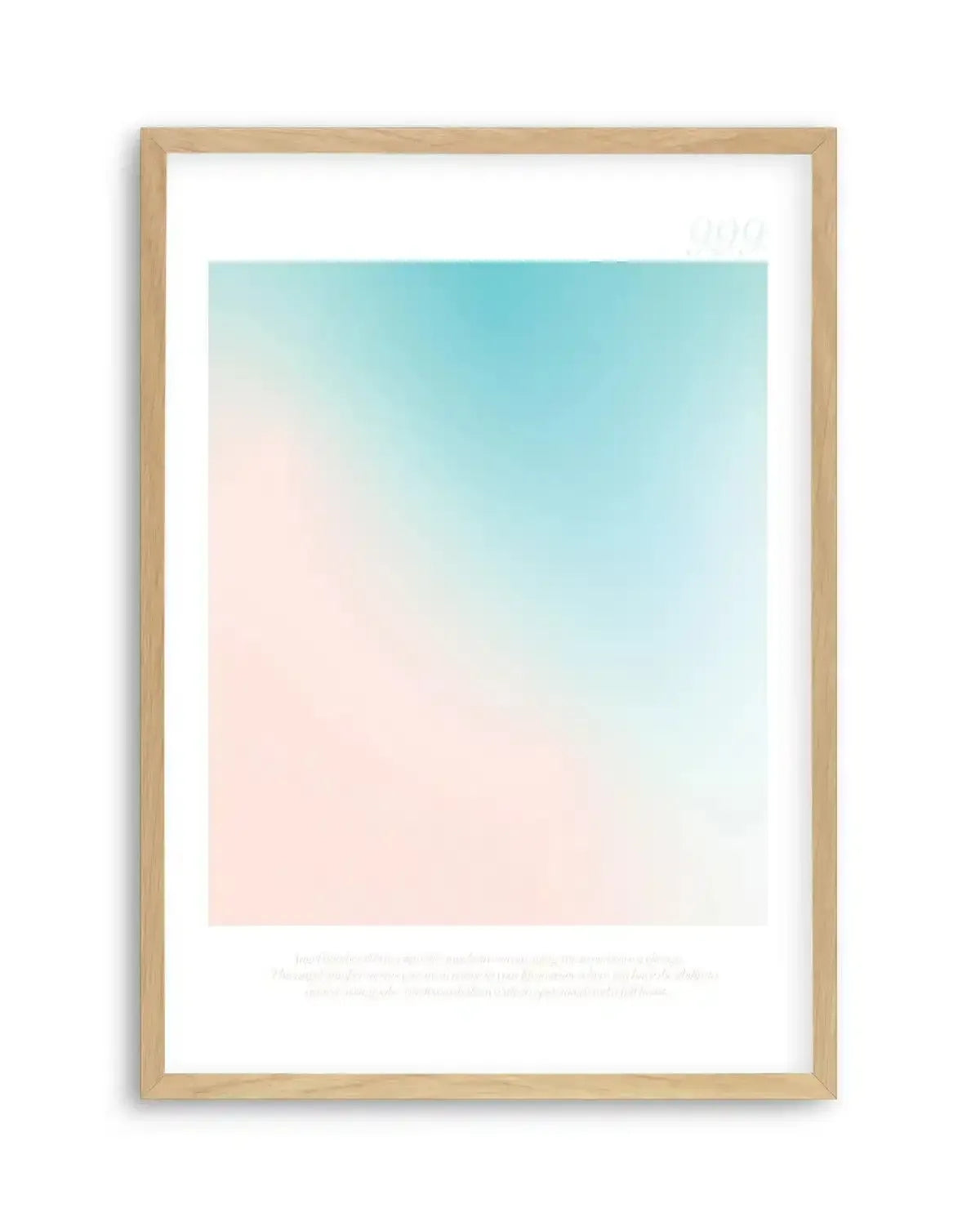 Angel Number 999 Art Print-PRINT-Olive et Oriel-Olive et Oriel-A4 | 8.3" x 11.7" | 21 x 29.7cm-Oak-With White Border-Buy-Australian-Art-Prints-Online-with-Olive-et-Oriel-Your-Artwork-Specialists-Austrailia-Decorate-With-Coastal-Photo-Wall-Art-Prints-From-Our-Beach-House-Artwork-Collection-Fine-Poster-and-Framed-Artwork