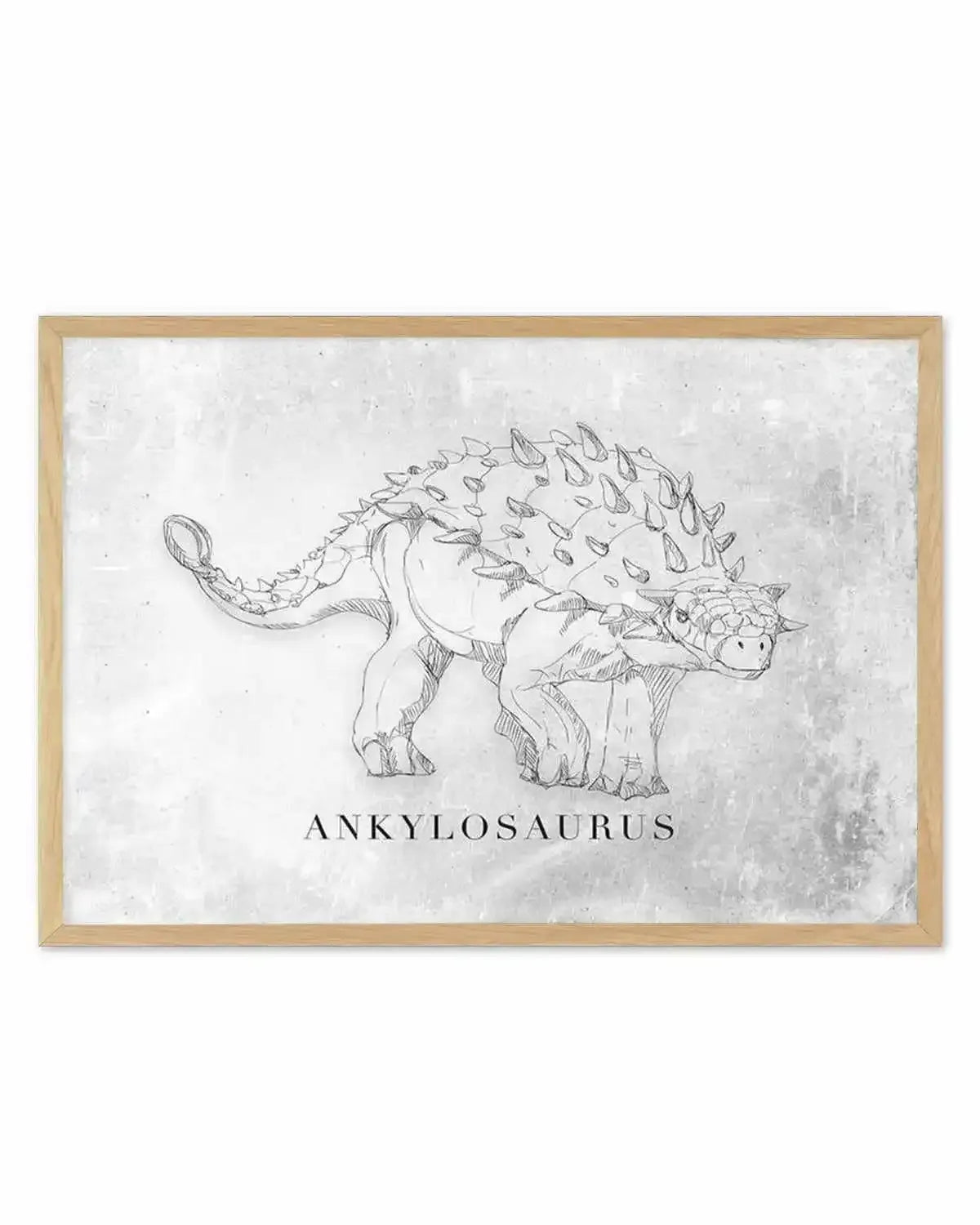 Ankylosaurus LS | Dinosaur Collection Art Print from Olive et Oriel where you can shop wallpaper and artworks online