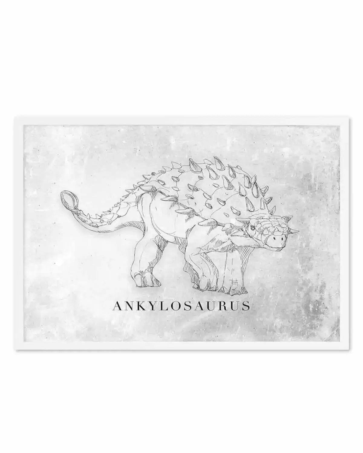 Ankylosaurus LS | Dinosaur Collection Art Print from Olive et Oriel where you can shop wallpaper and artworks online