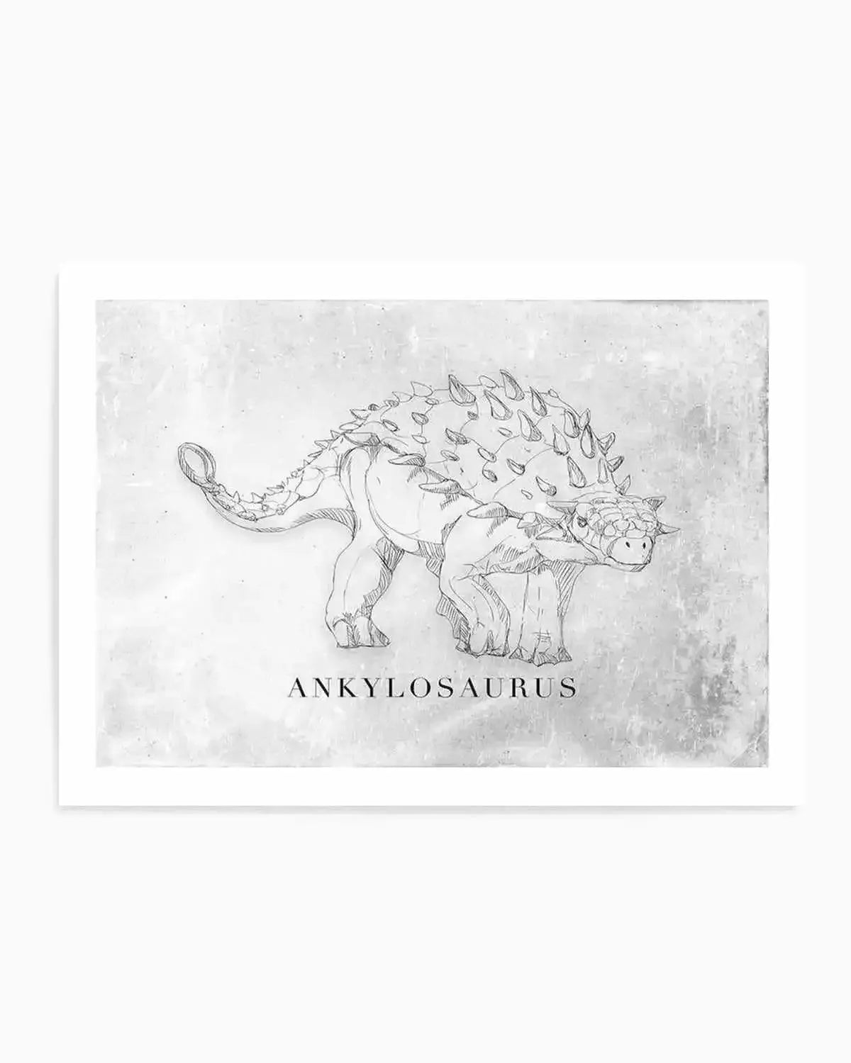 Ankylosaurus LS | Dinosaur Collection Art Print from Olive et Oriel where you can shop wallpaper and artworks online