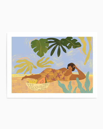 Another Lazy Day by Arty Guava | Art Print from Olive et Oriel where you can shop wallpaper and artworks online