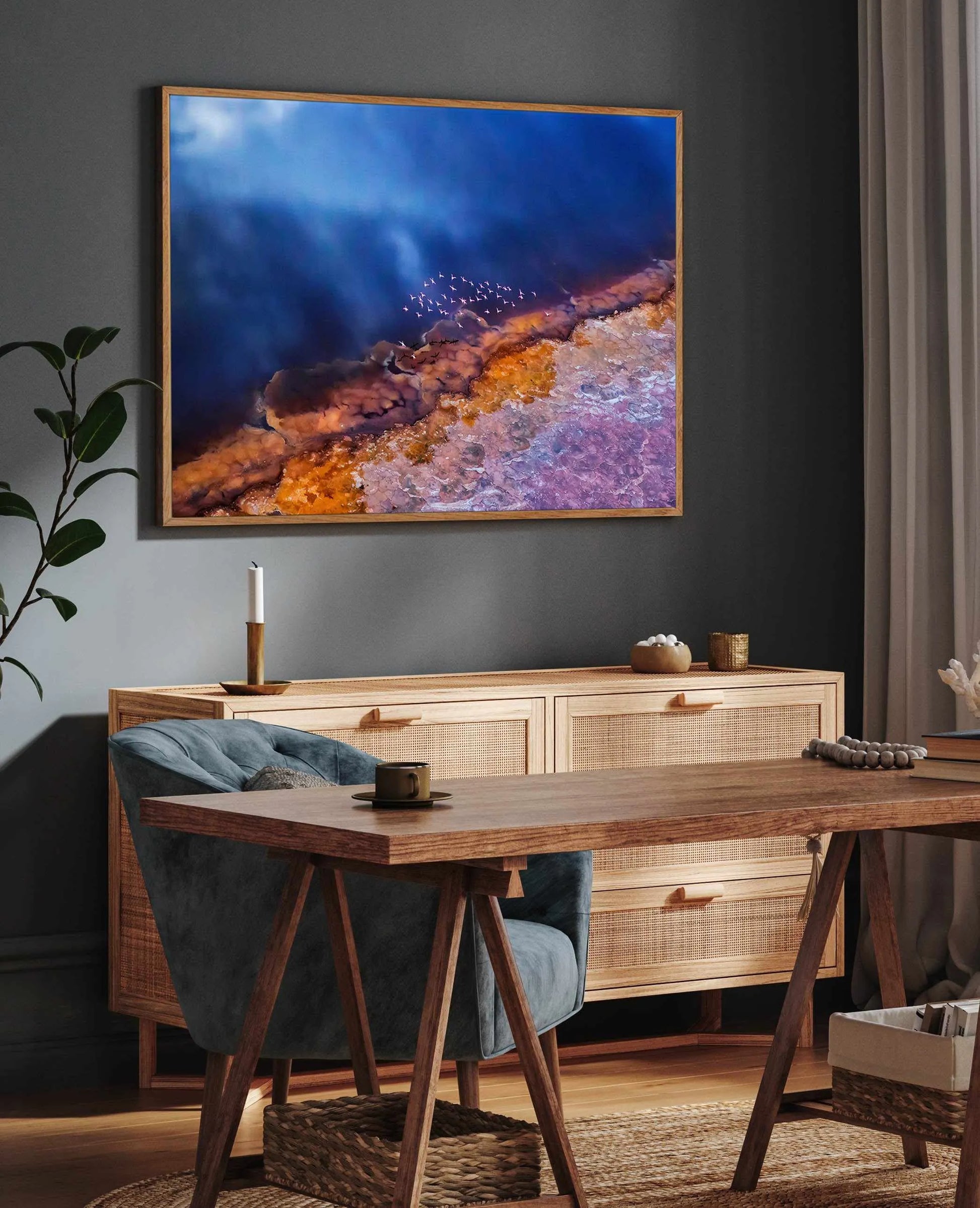 Another Land by Phillip Chang | Framed Canvas Art Print from Olive et Oriel where you can shop wallpaper and artworks online