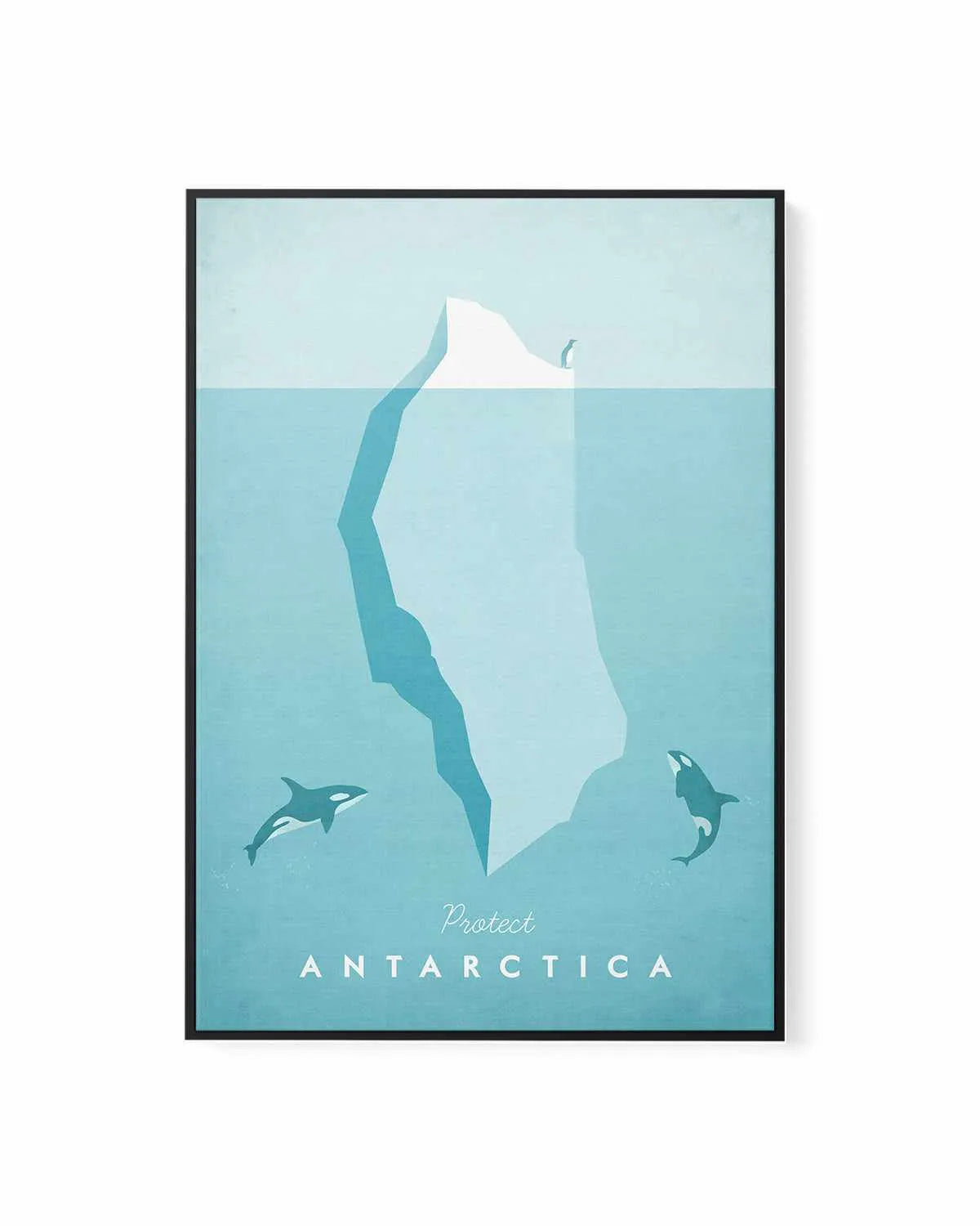 Antarctica by Henry Rivers | Framed Canvas Art Print from Olive et Oriel where you can shop wallpaper and artworks online