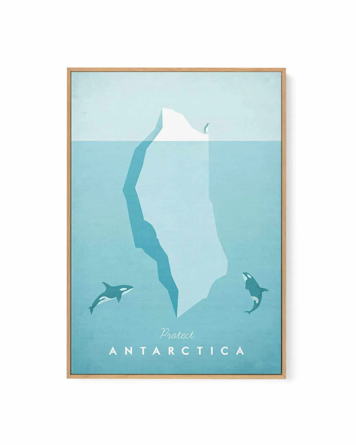 Antarctica by Henry Rivers | Framed Canvas Art Print from Olive et Oriel where you can shop wallpaper and artworks online