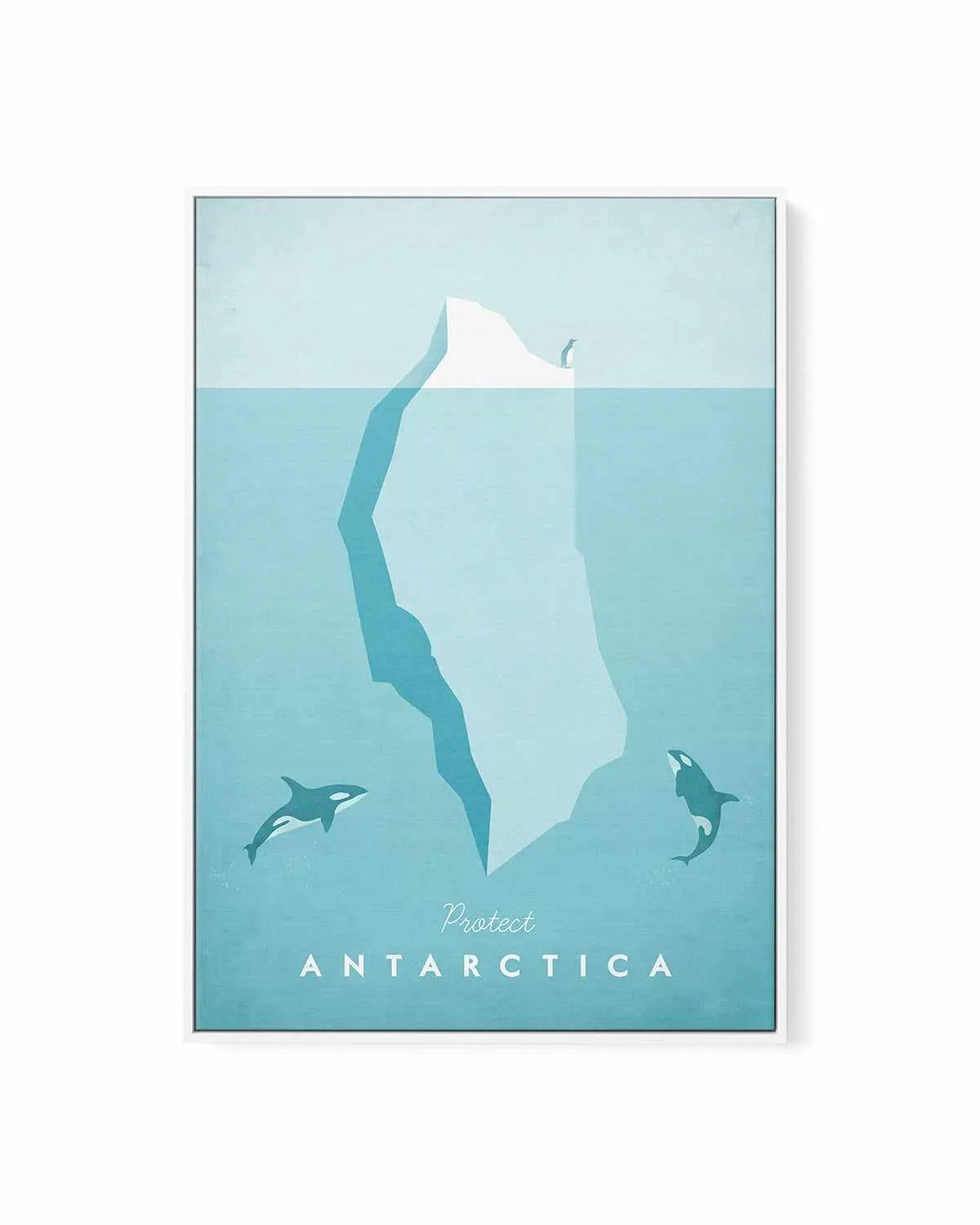 Antarctica by Henry Rivers | Framed Canvas Art Print from Olive et Oriel where you can shop wallpaper and artworks online