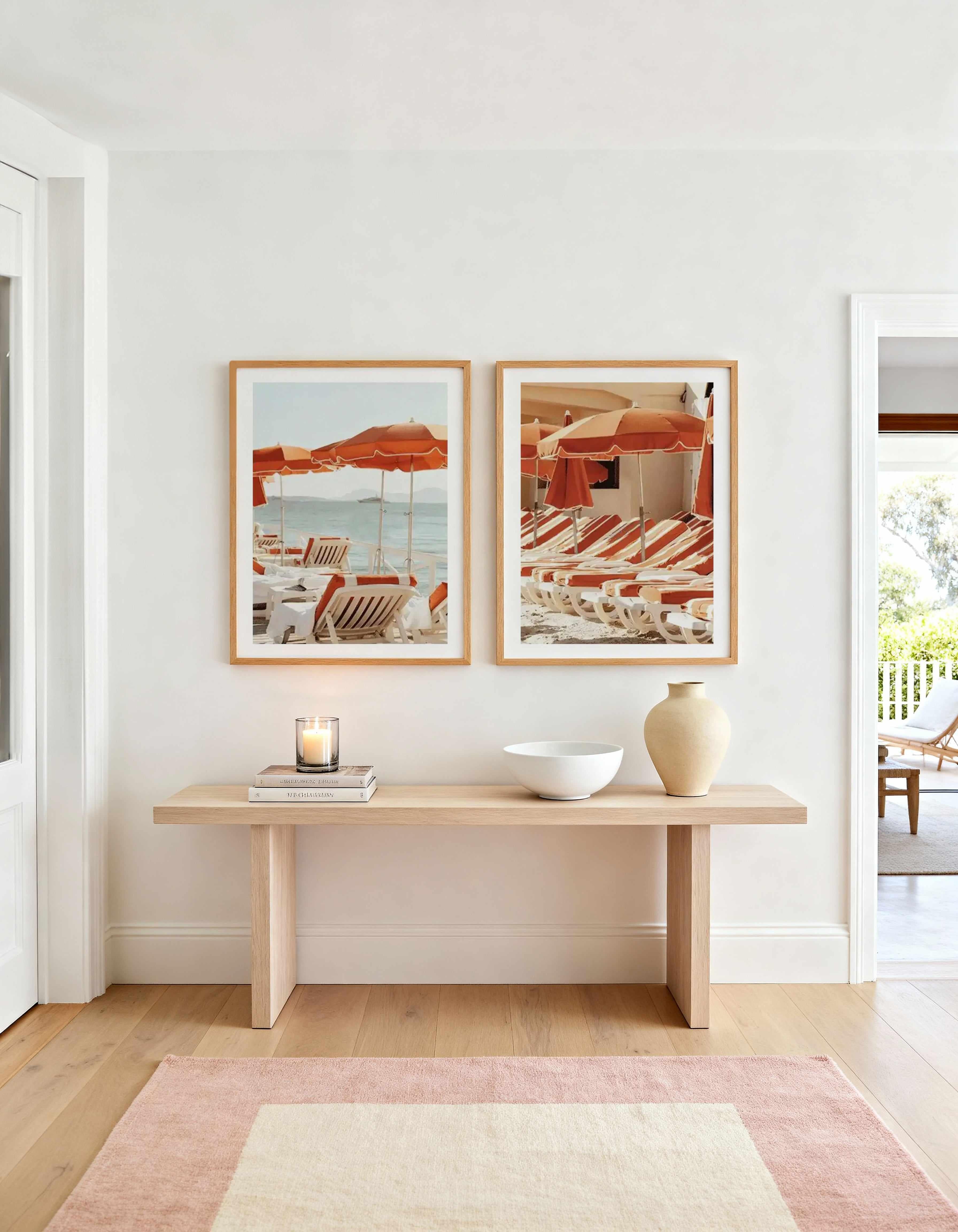 Antibes May 1972 I & II Art Print Set of 2 | Matching Wall Art from Olive et Oriel where you can shop wallpaper and artworks online