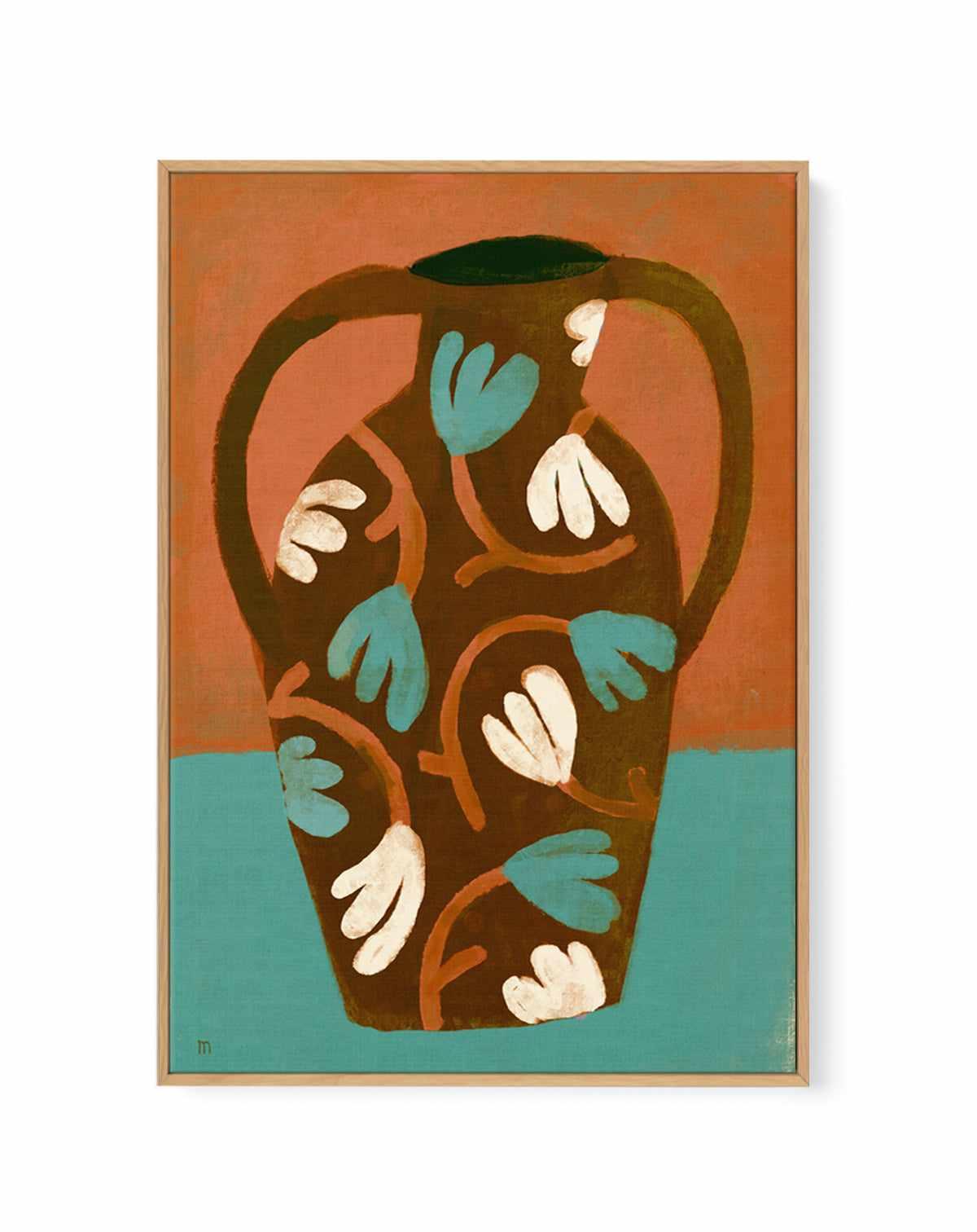 Antica Terracotta by Marco Marella | Framed Canvas Art Print from Olive et Oriel where you can shop wallpaper and artworks online