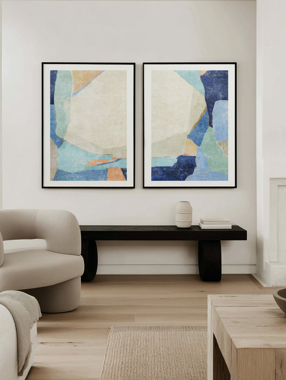 Apatite 1 & 2 by Suzanne Nicoll Art Print Set of 2 | Matching Wall Art