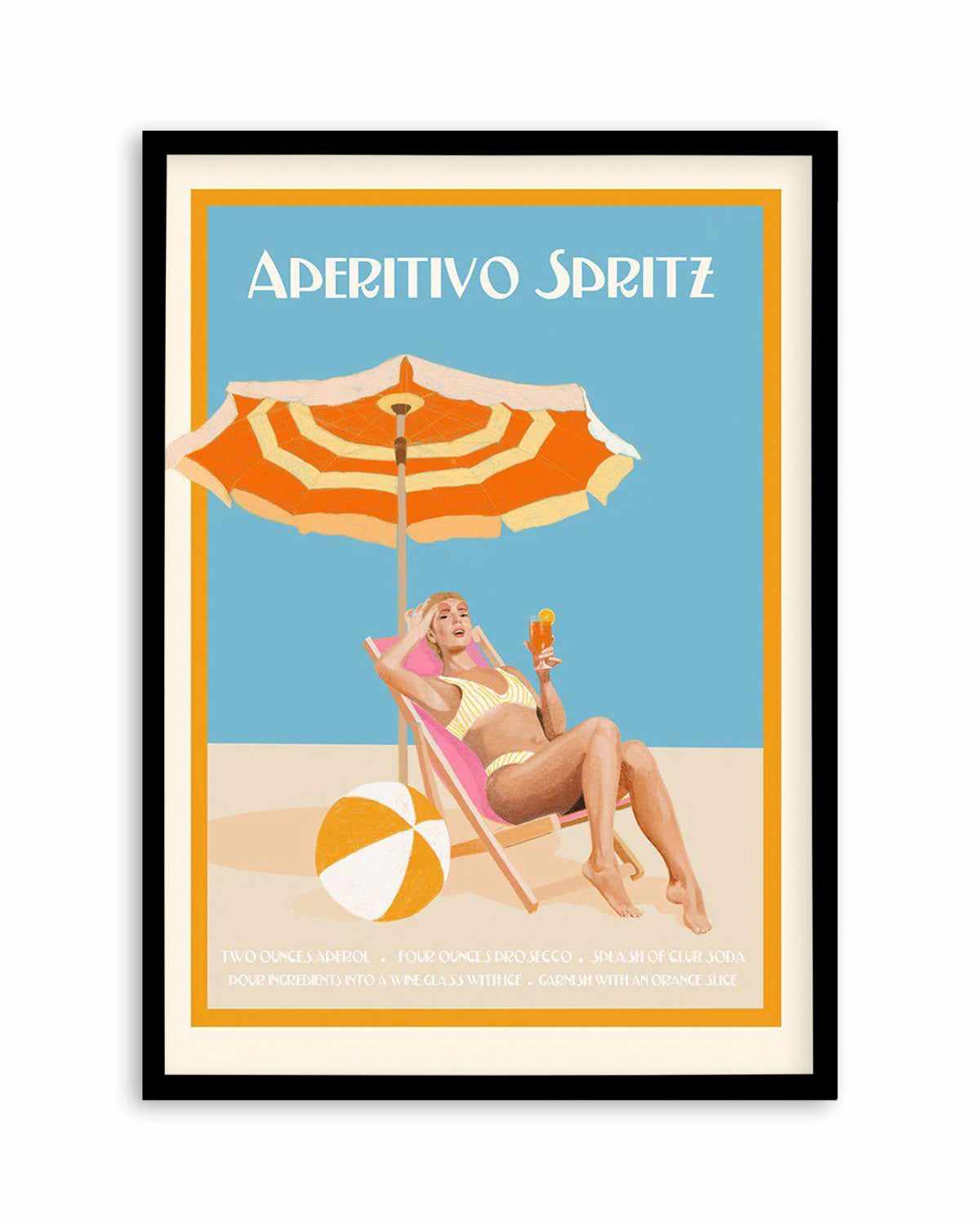 Aperitivo Spritz By Jenny Liz Rome Art Print