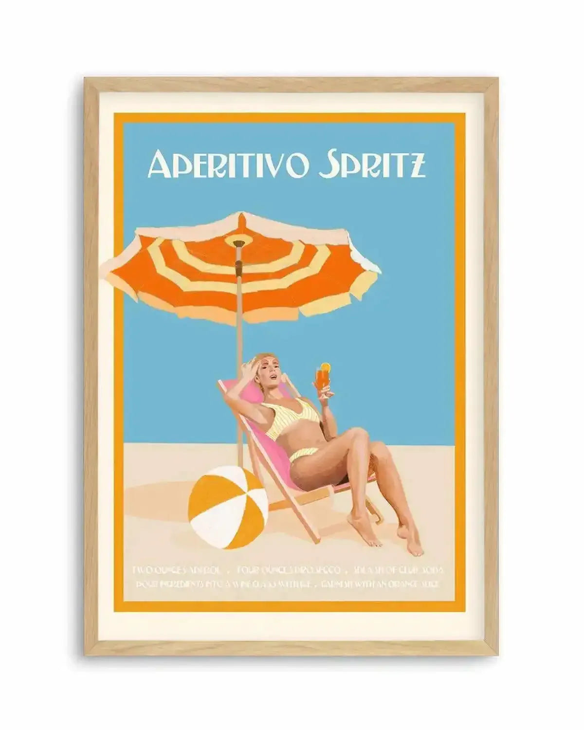 Aperitivo Spritz By Jenny Liz Rome Art Print from Olive et Oriel where you can shop wallpaper and artworks online
