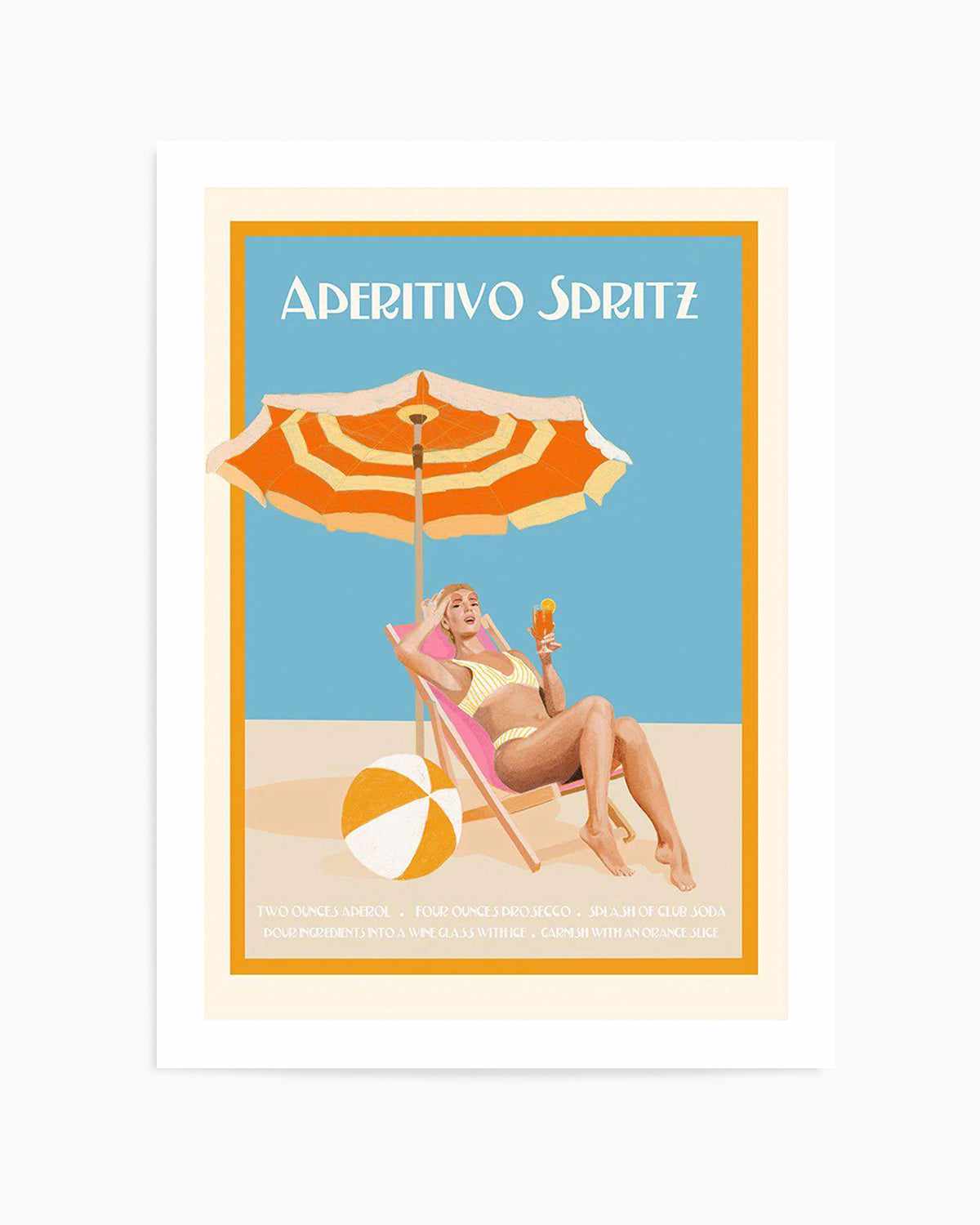 Aperitivo Spritz By Jenny Liz Rome Art Print